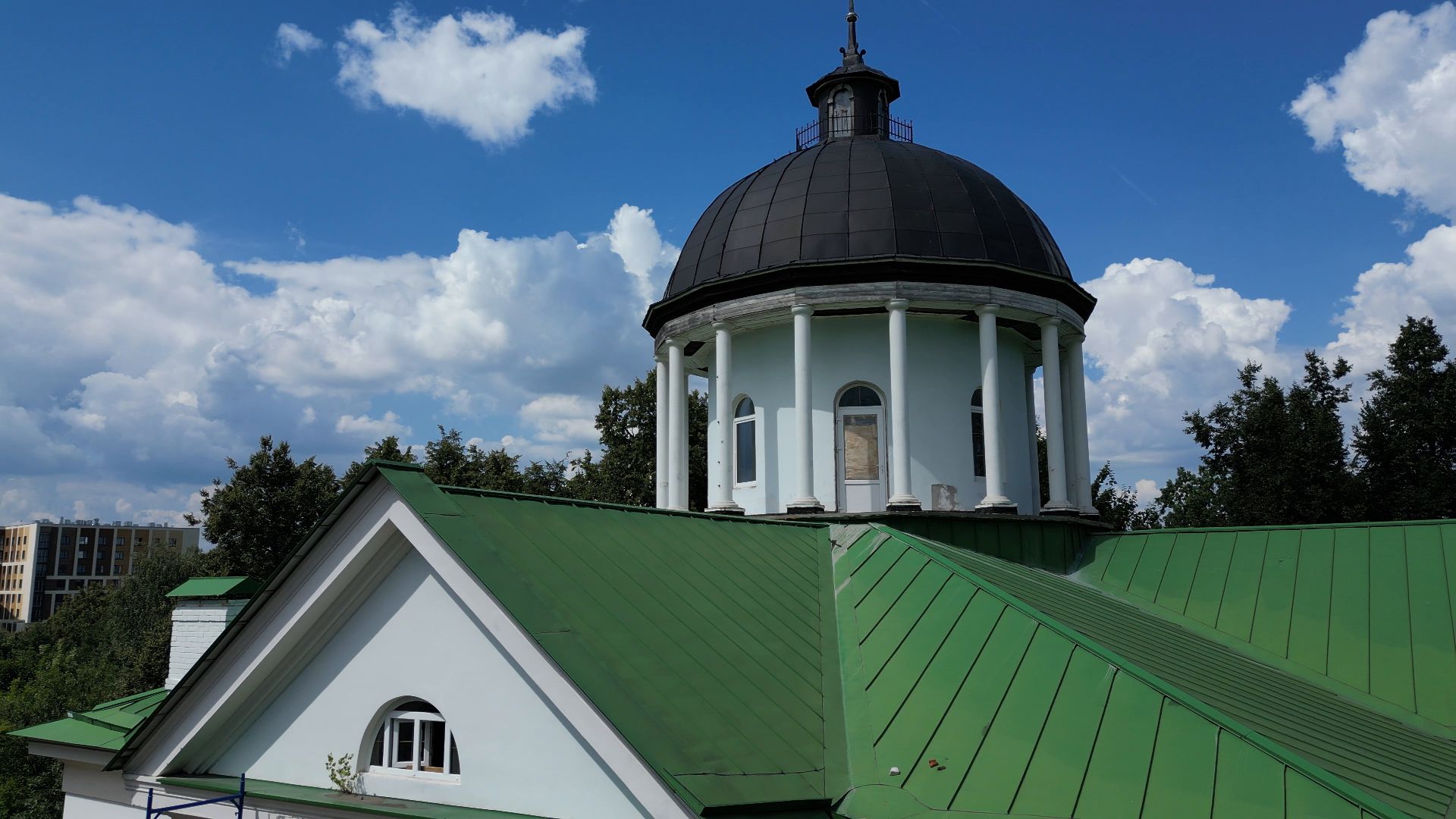 петровское, лыткарино, видео с коптера,