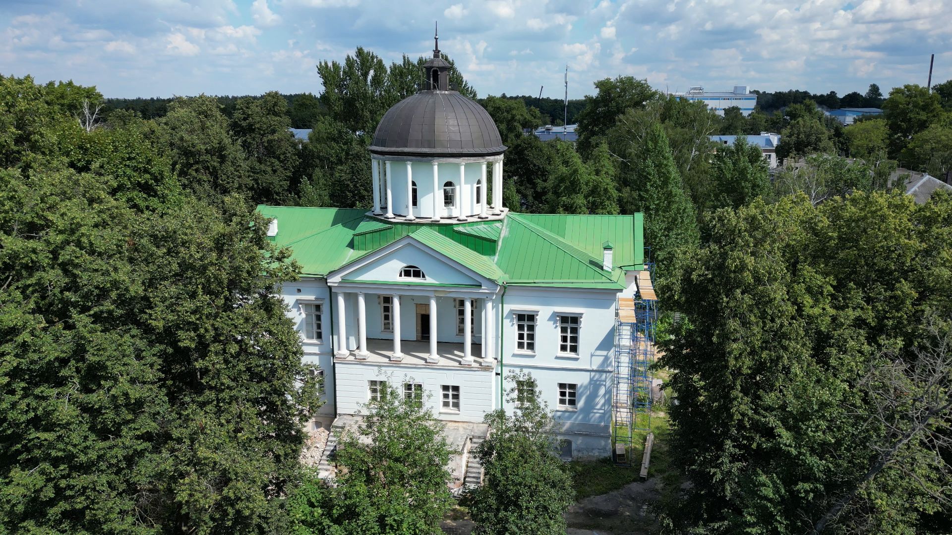 петровское, лыткарино, видео с коптера,