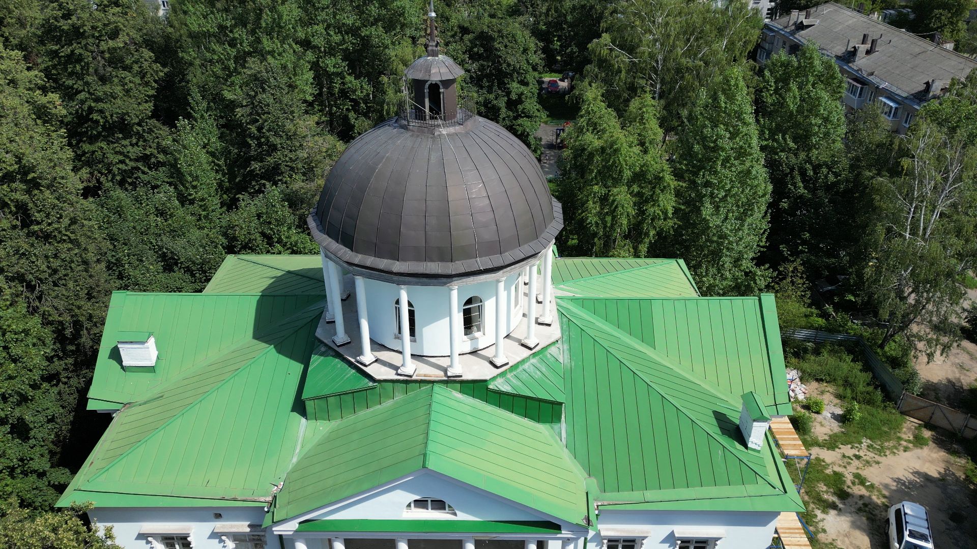 петровское, лыткарино, видео с коптера,