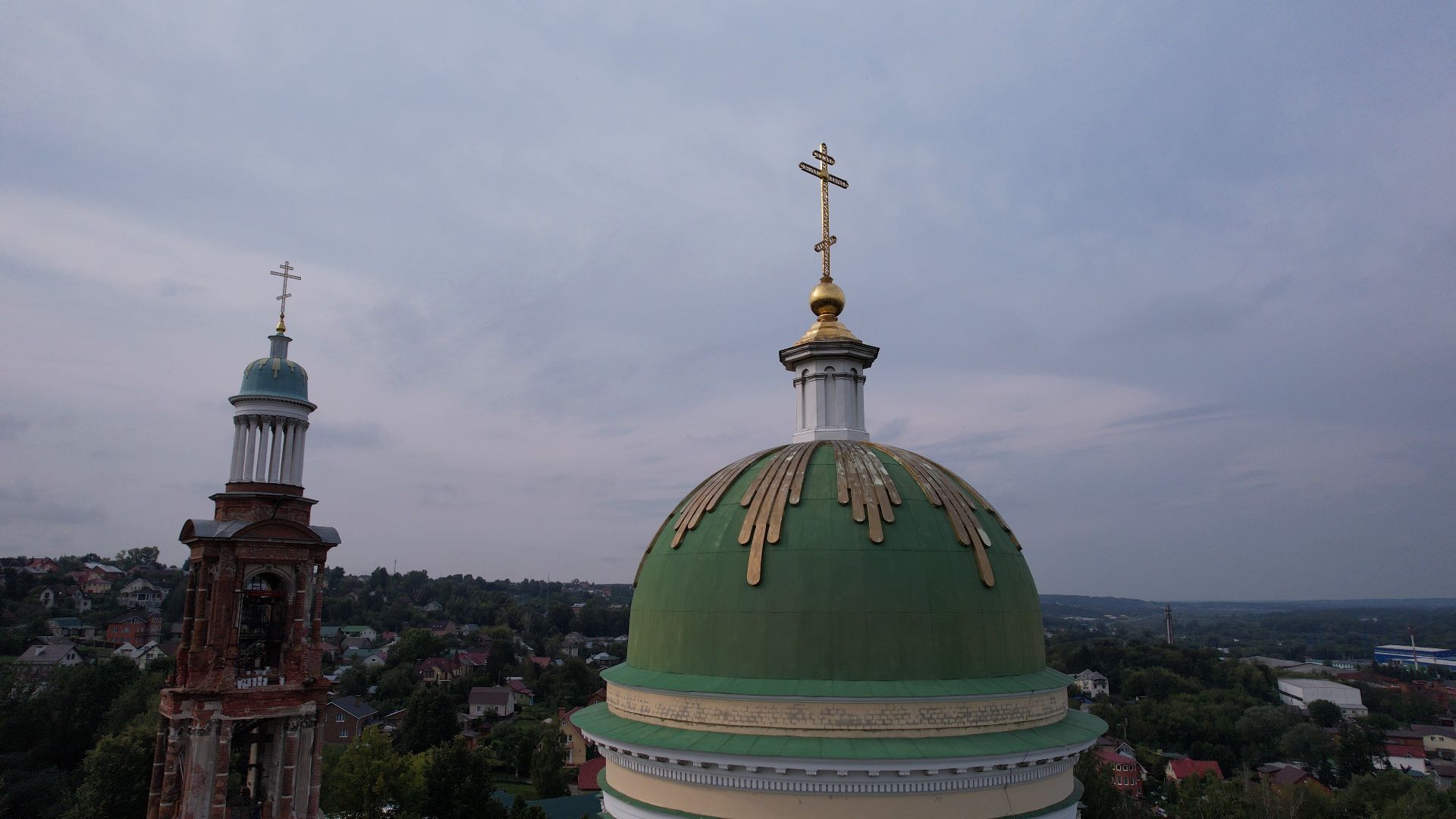 яхрома, видео с коптера, собор,