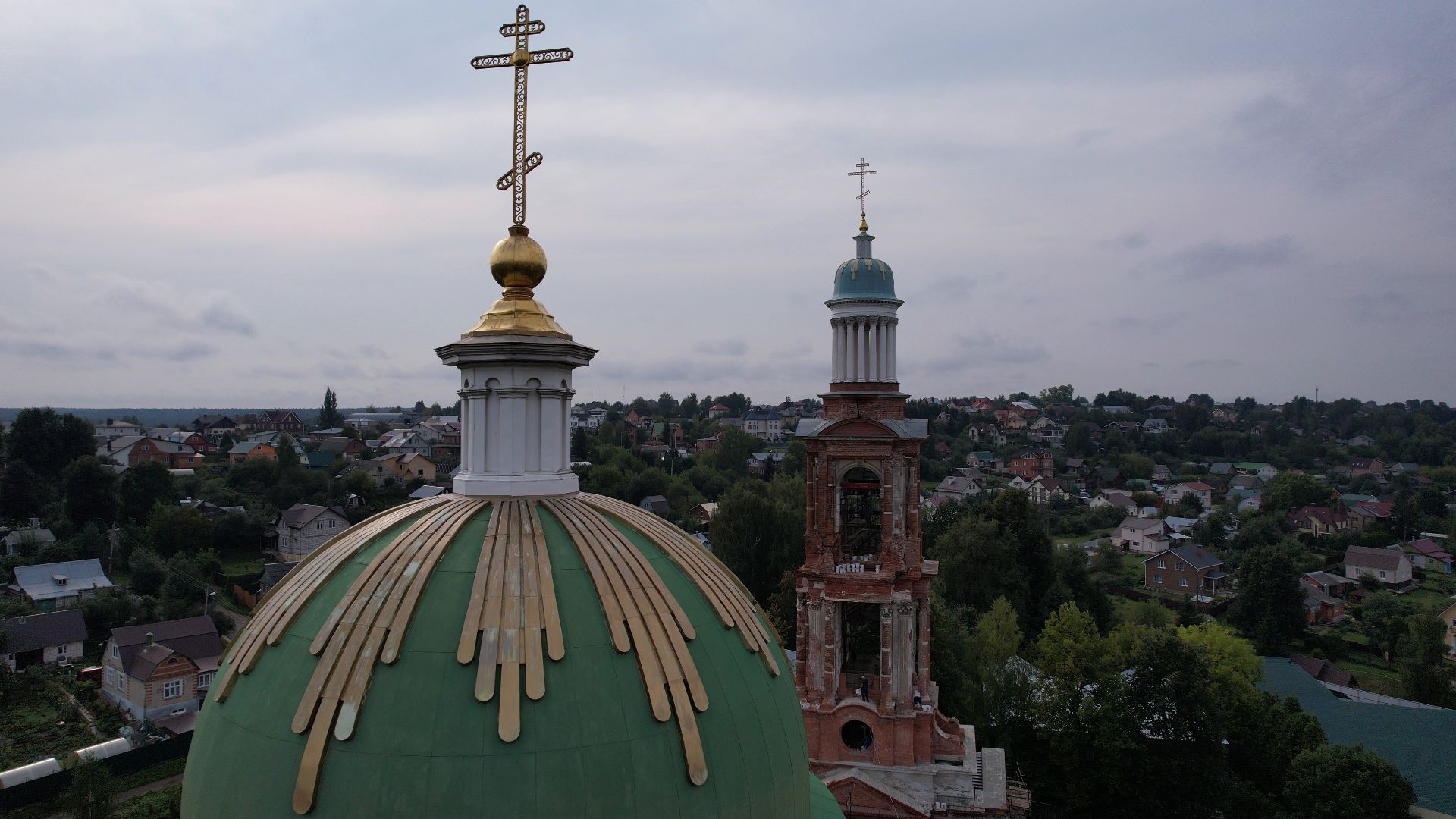 яхрома, видео с коптера, собор,