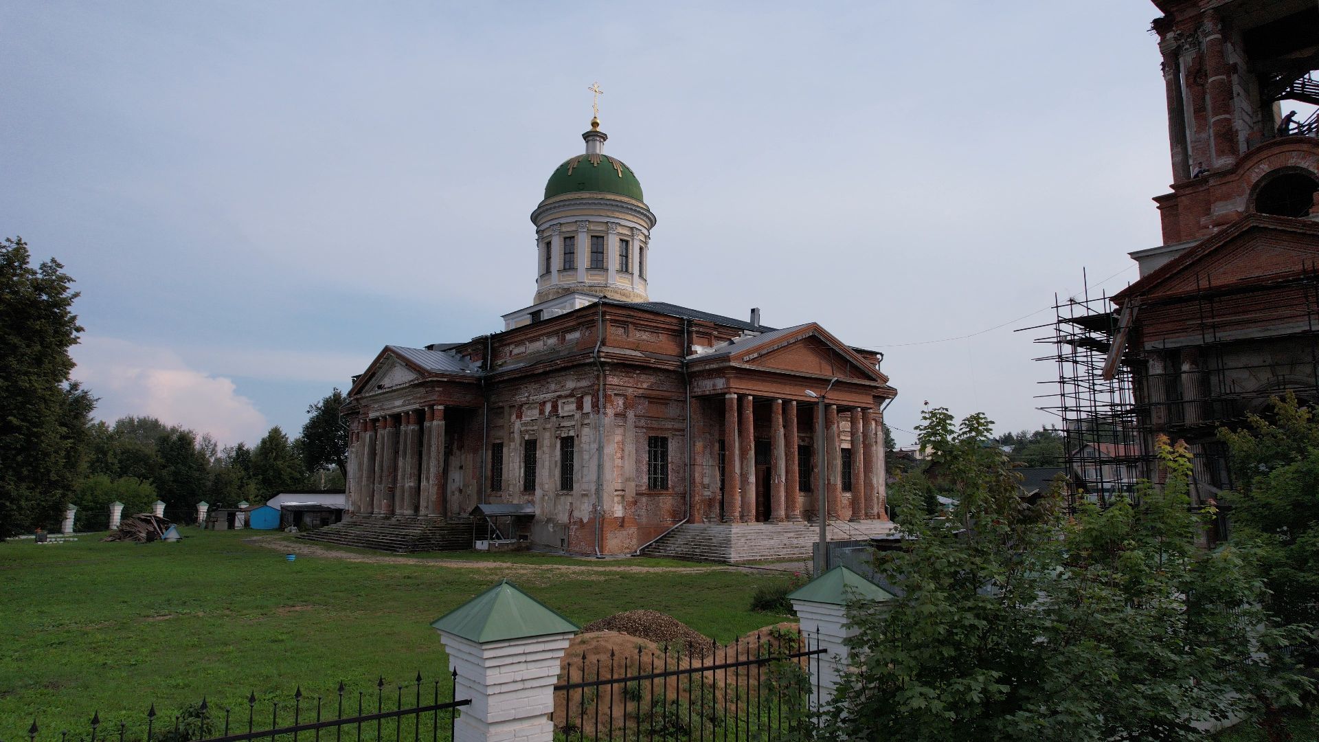 яхрома, видео с коптера, собор,