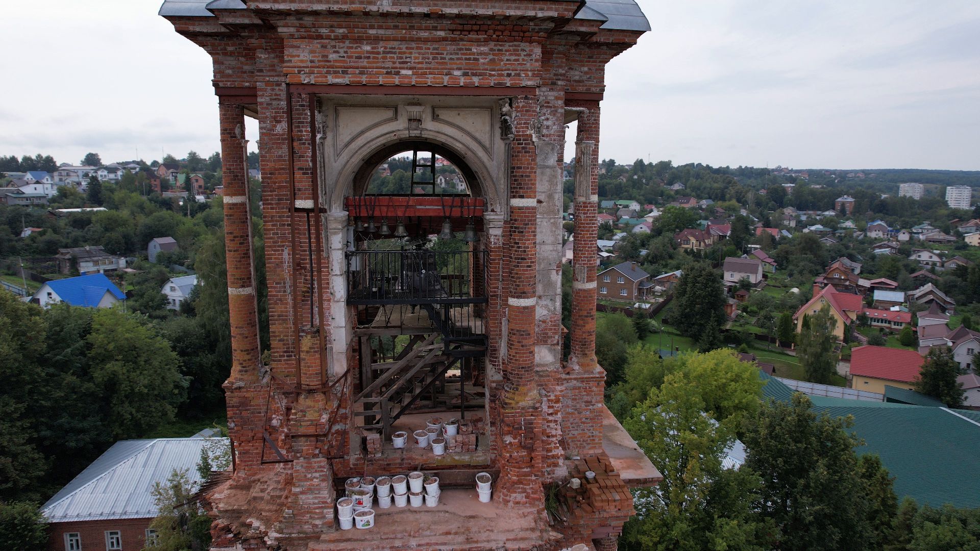 яхрома, видео с коптера, собор,