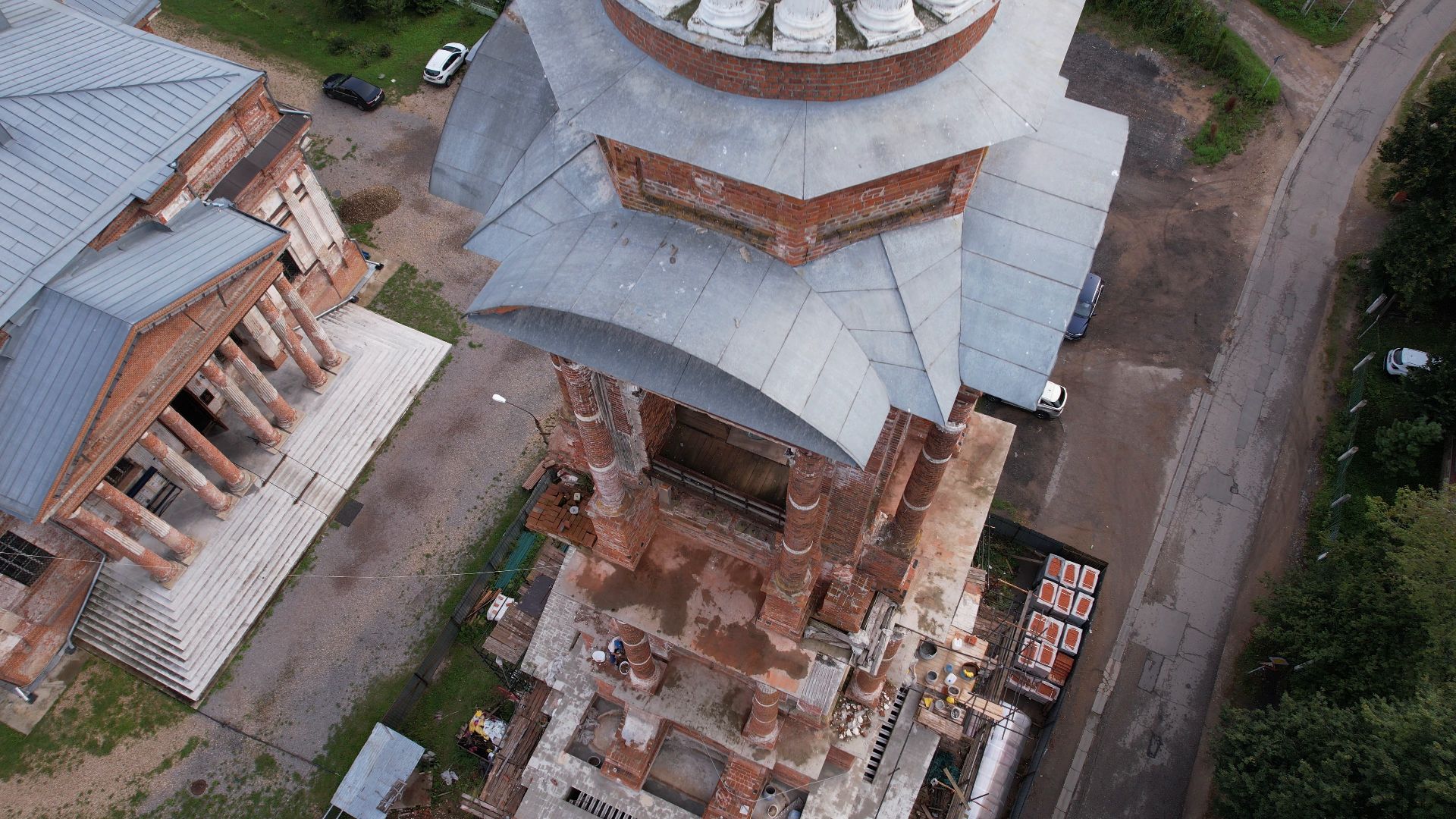 яхрома, видео с коптера, собор,