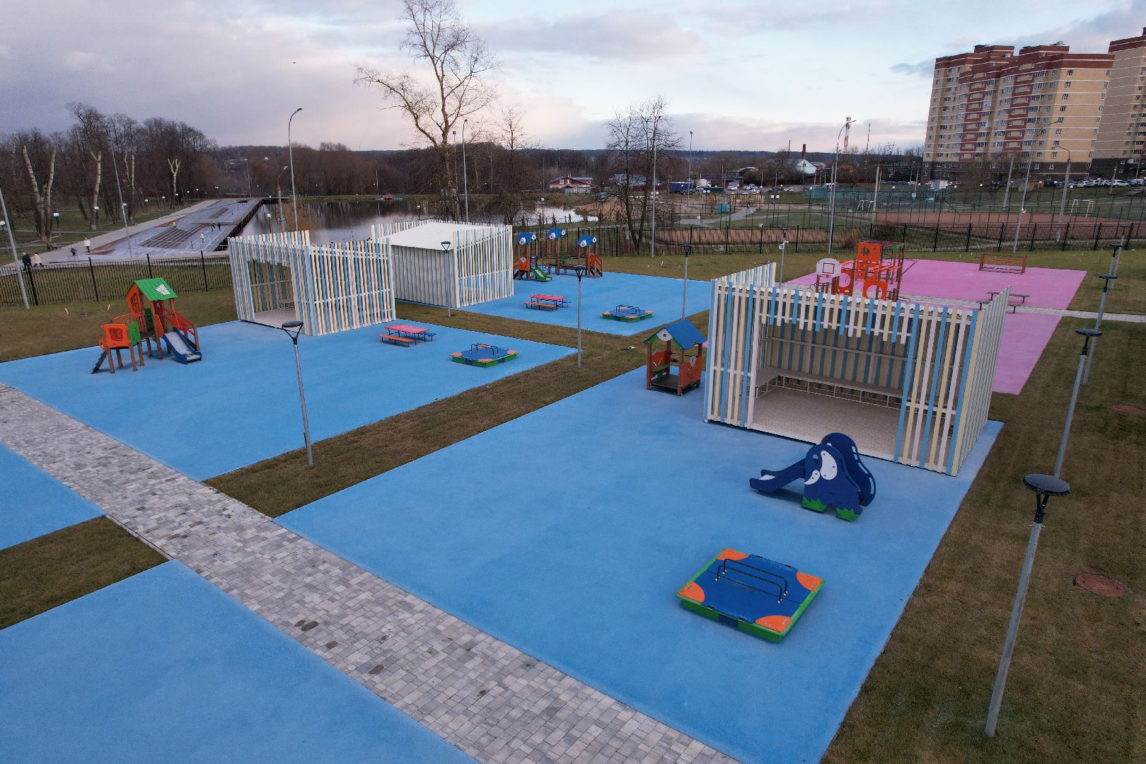 видео с коптера, сад, серпухов,