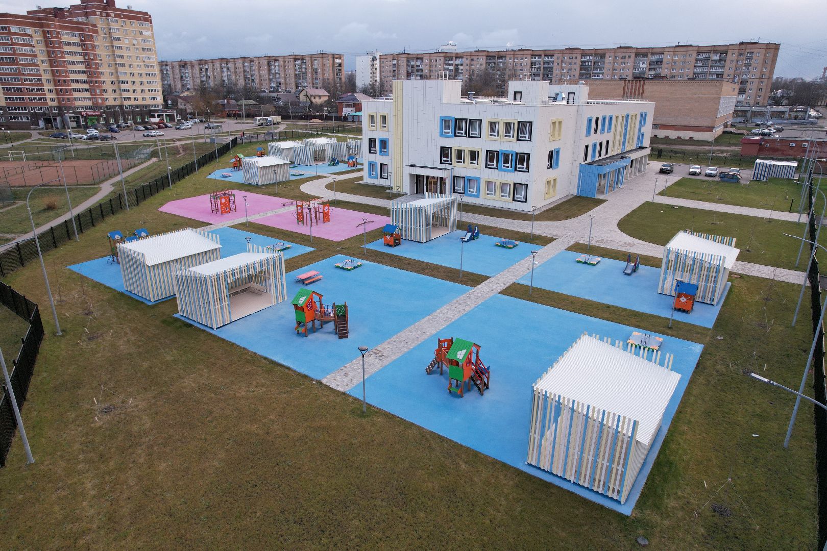 видео с коптера, сад, серпухов,