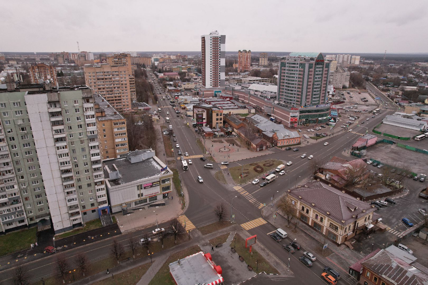 видео с коптера, ярмарка, серпухов,