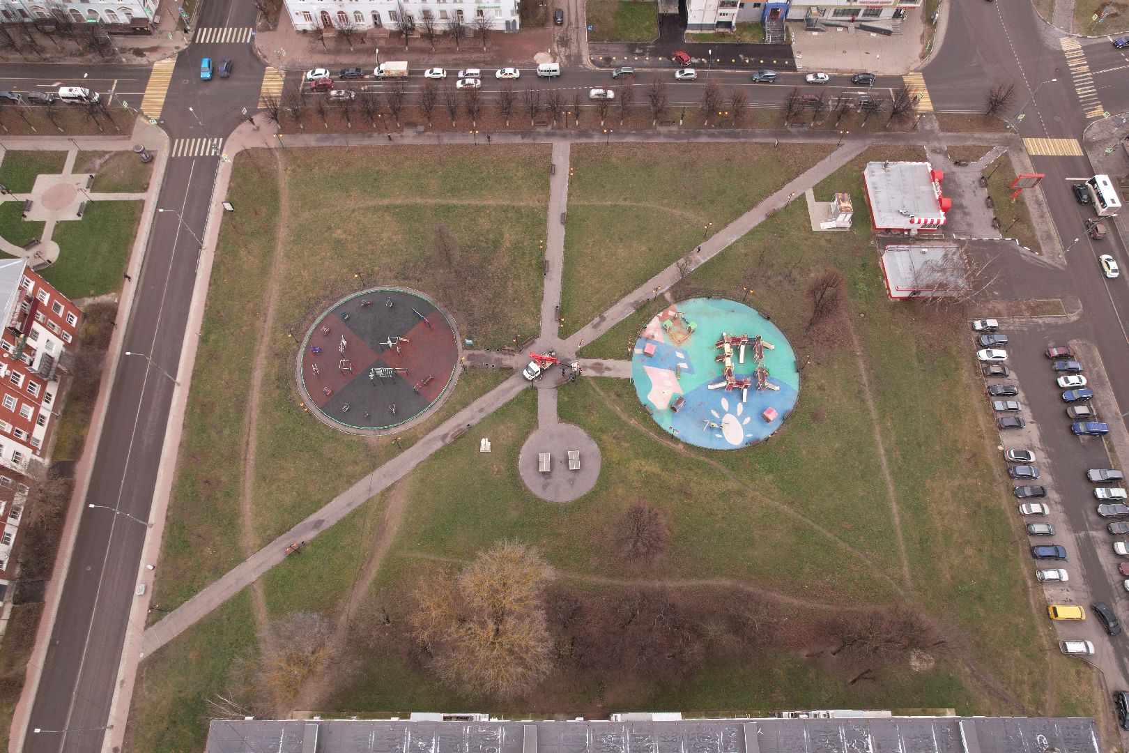 видео с коптера, ярмарка, серпухов,