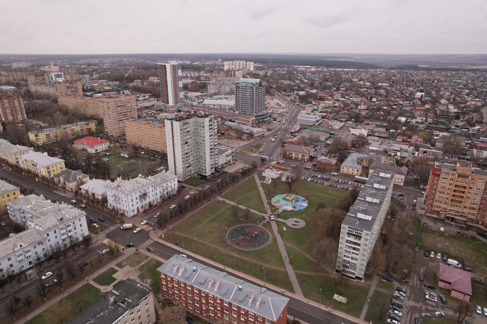 видео с коптера, ярмарка, серпухов,