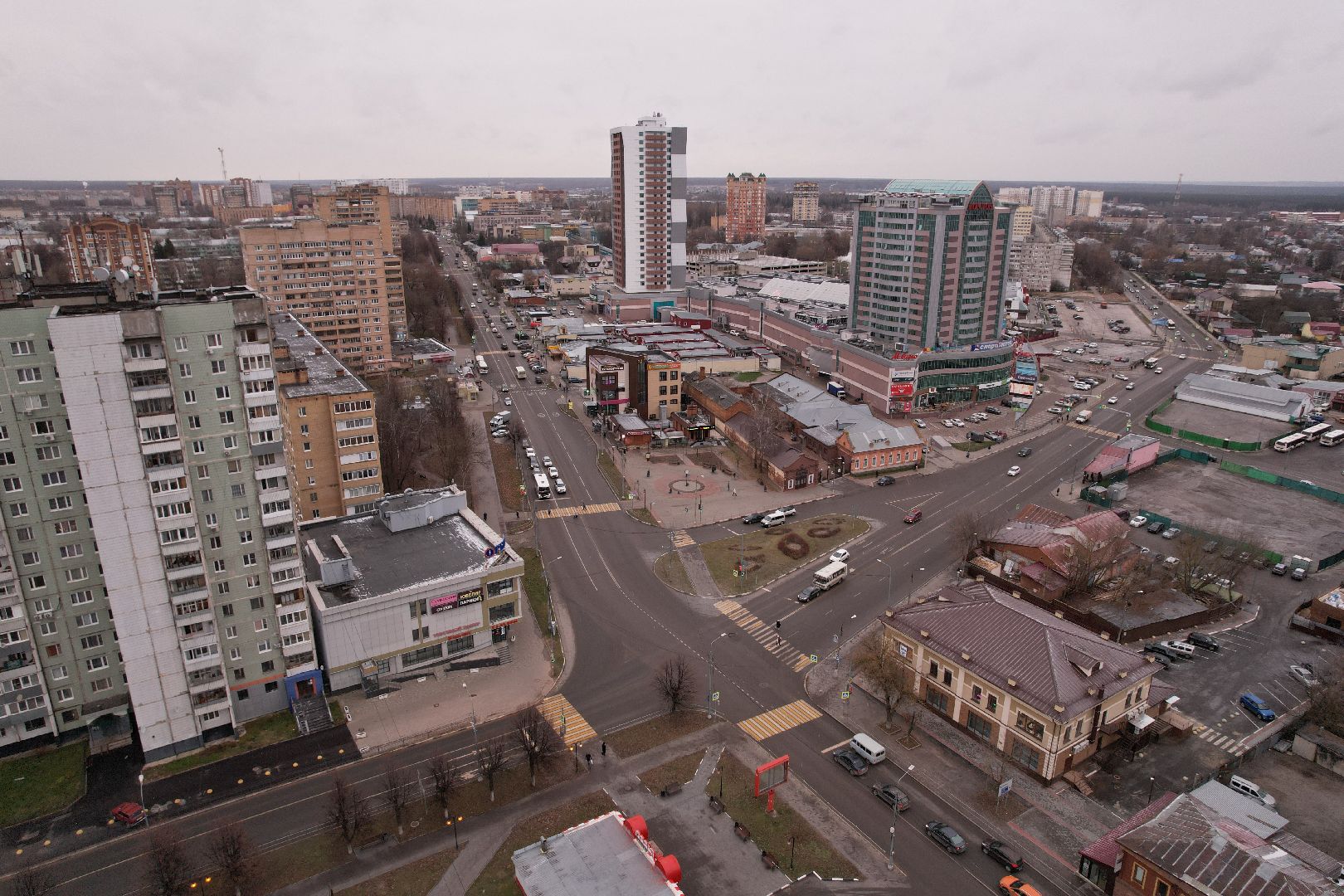 видео с коптера, ярмарка, серпухов,