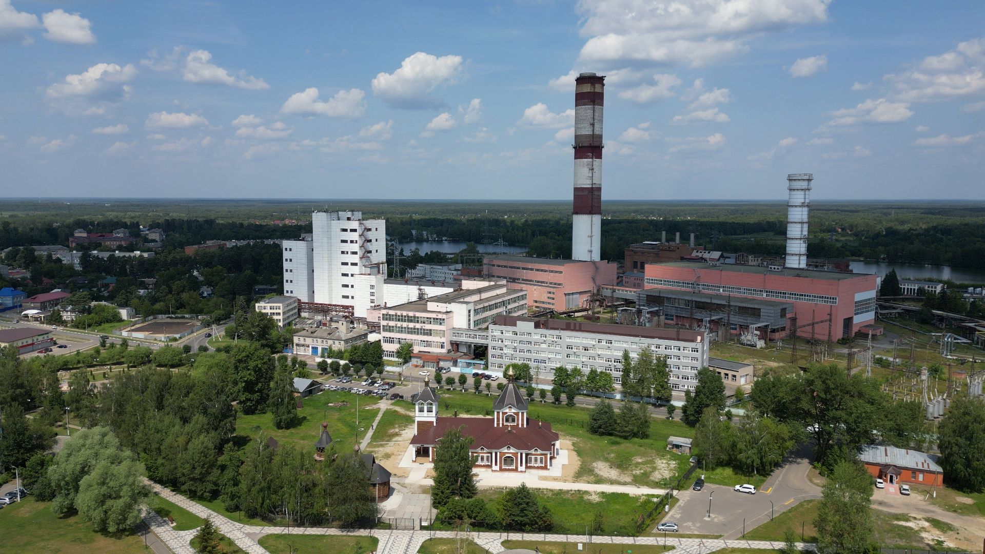 видео с коптера, электрогорск, города, промышленность,