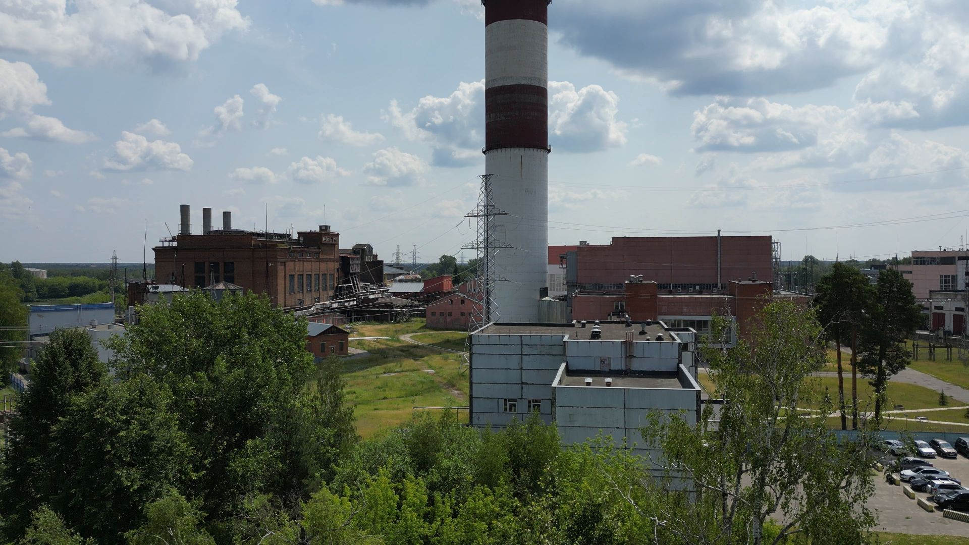 видео с коптера, электрогорск, города, промышленность,