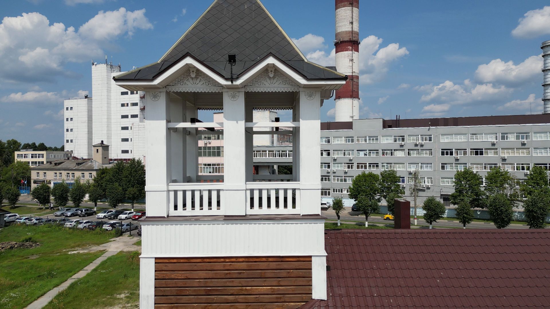 видео с коптера, электрогорск, города, промышленность,