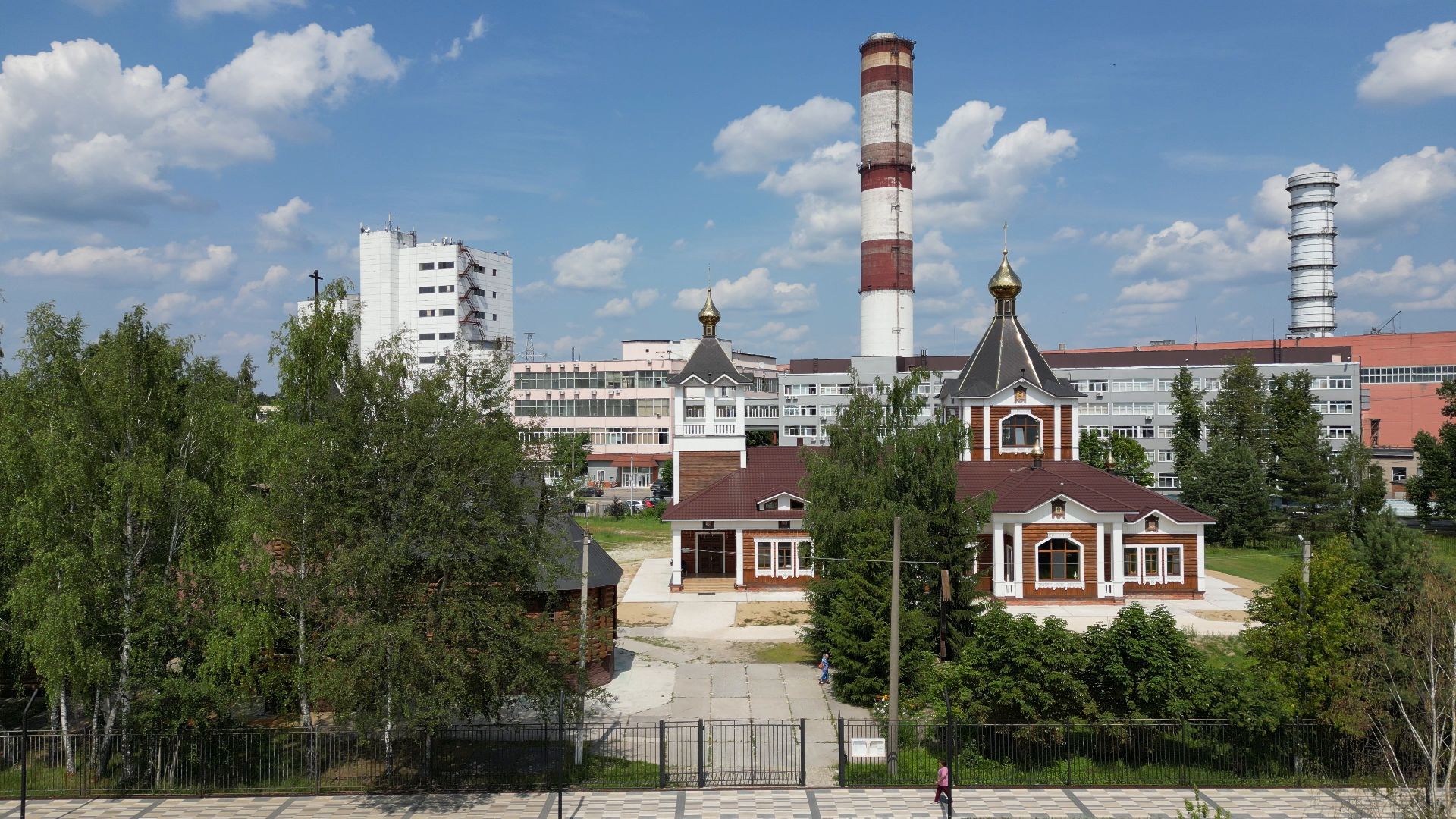 видео с коптера, электрогорск, города, промышленность,