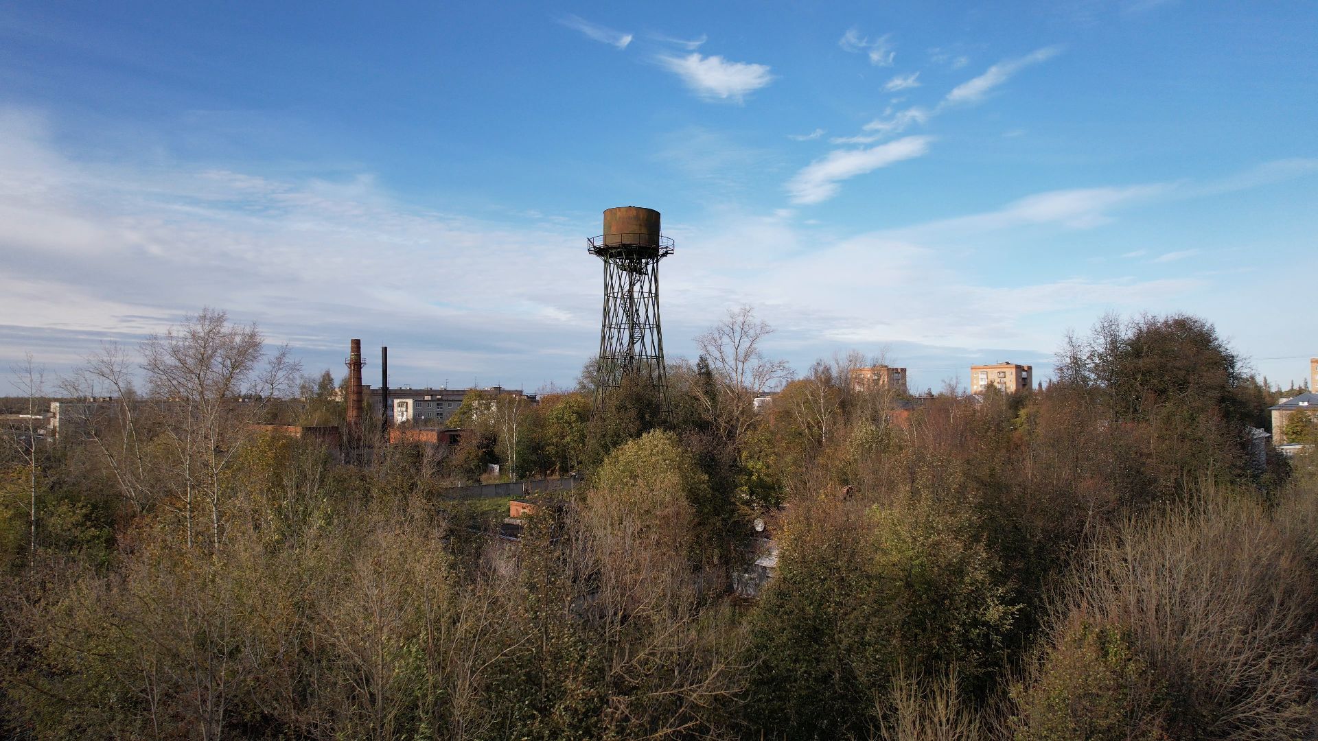 видео с коптера, лобня, история, города,