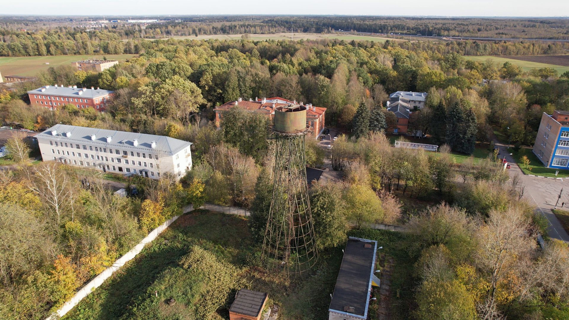 видео с коптера, лобня, история, города,