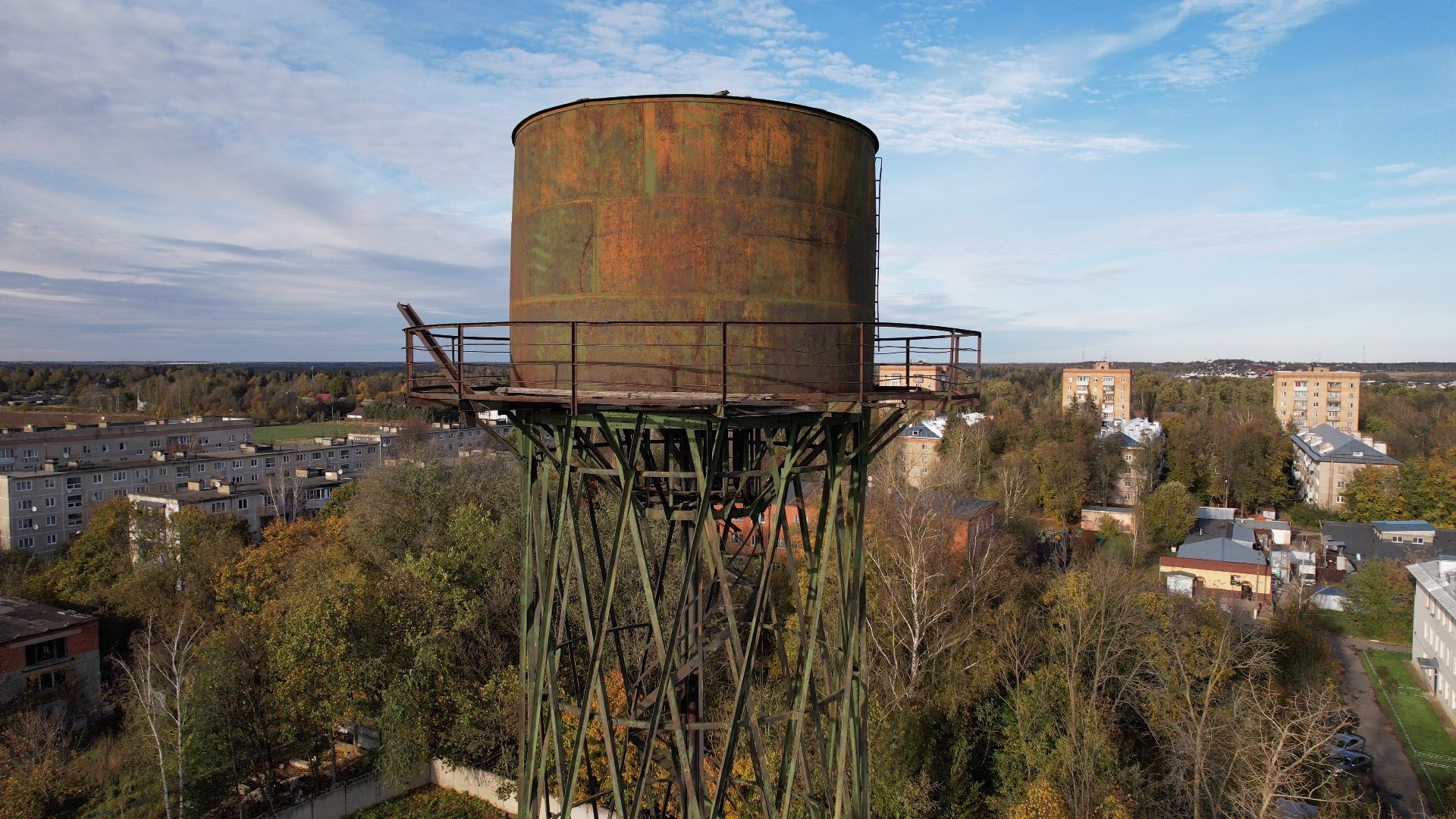 видео с коптера, лобня, история, города,