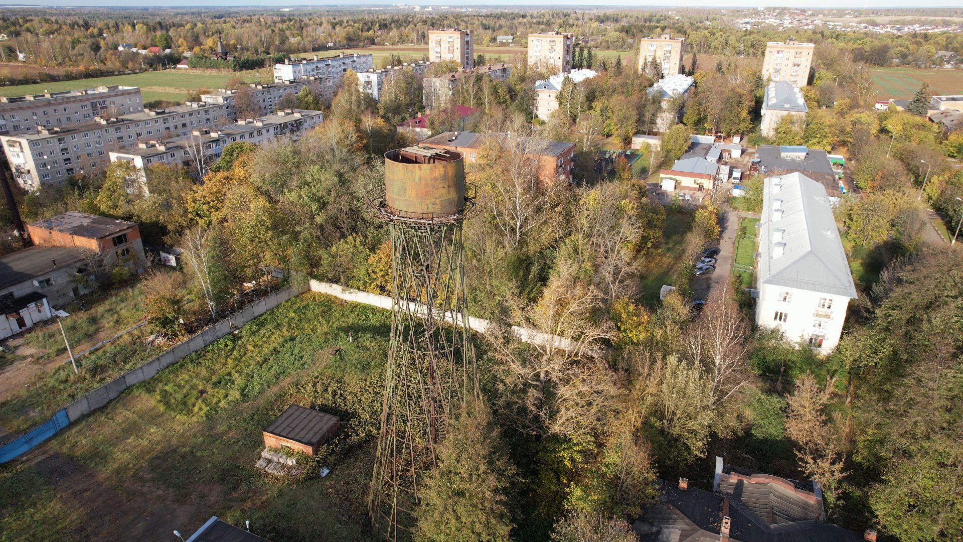 видео с коптера, лобня, история, города,
