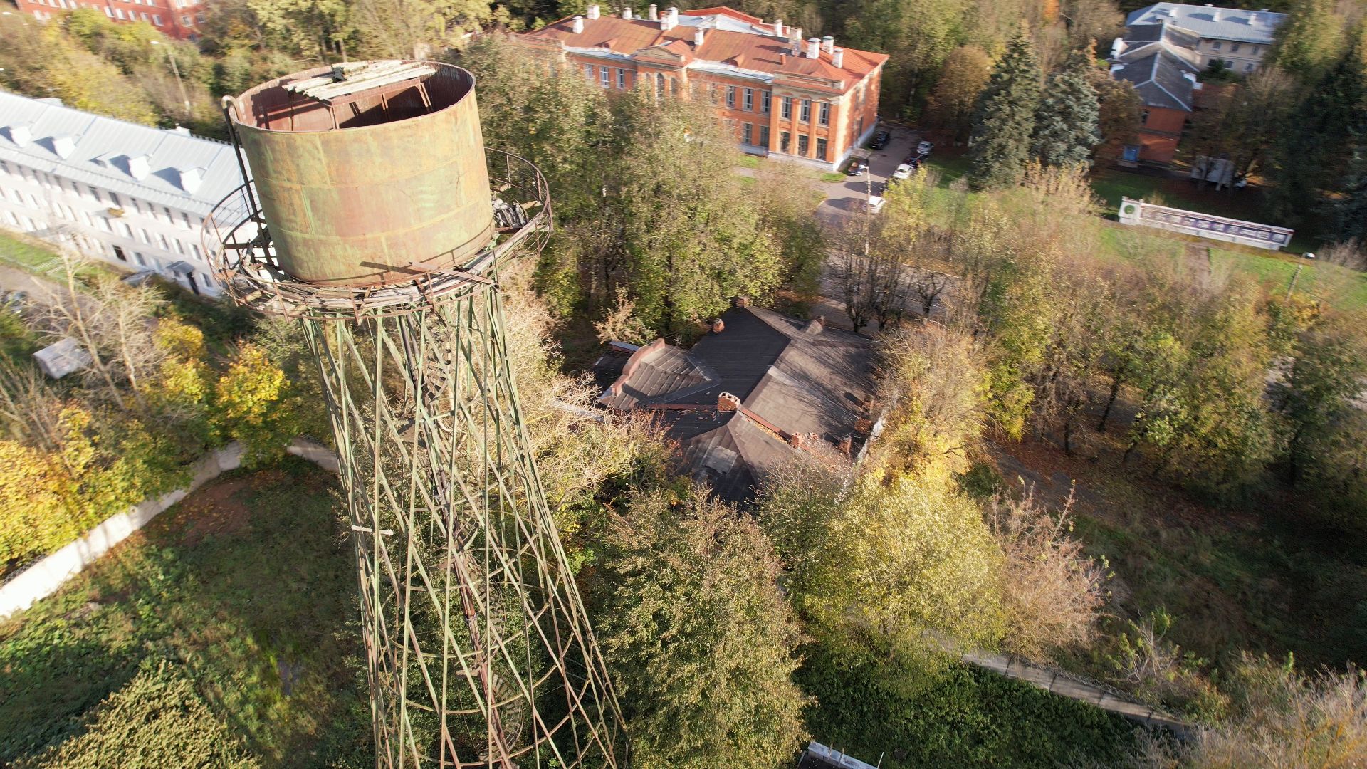 видео с коптера, лобня, история, города,