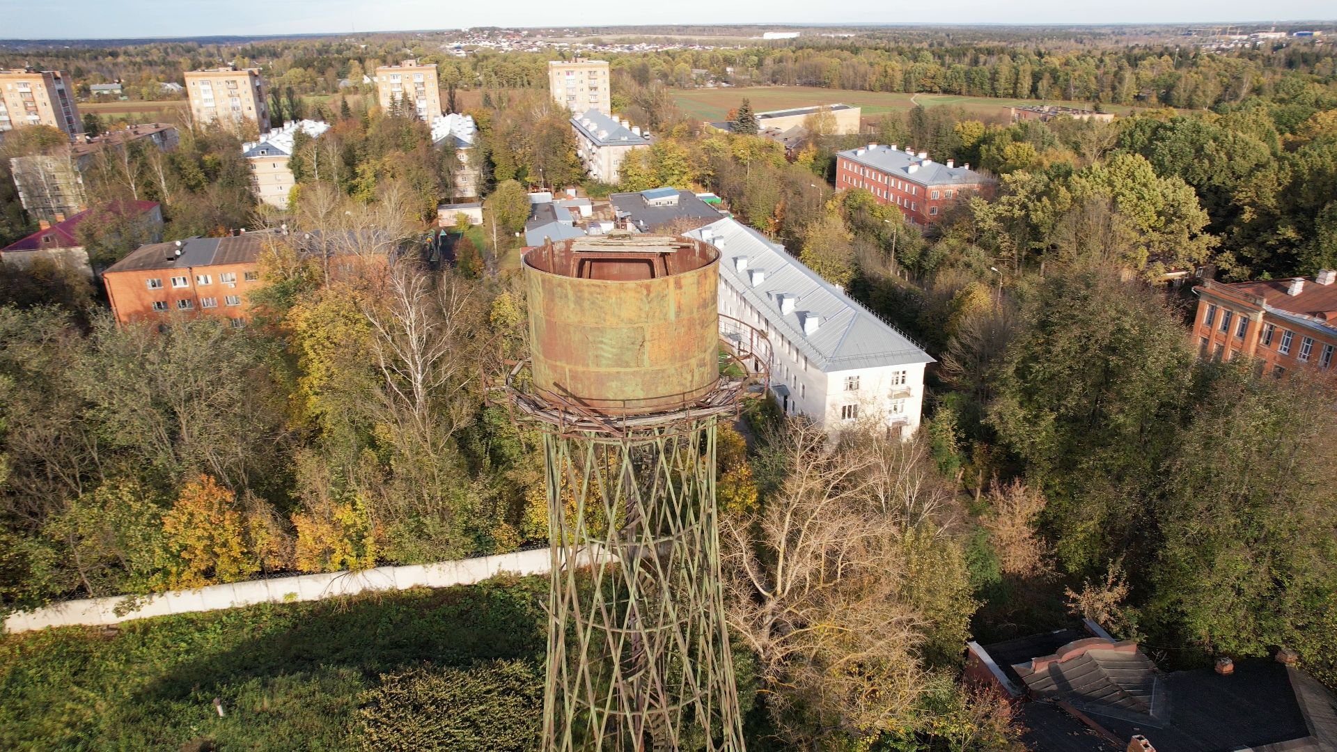 видео с коптера, лобня, история, города,