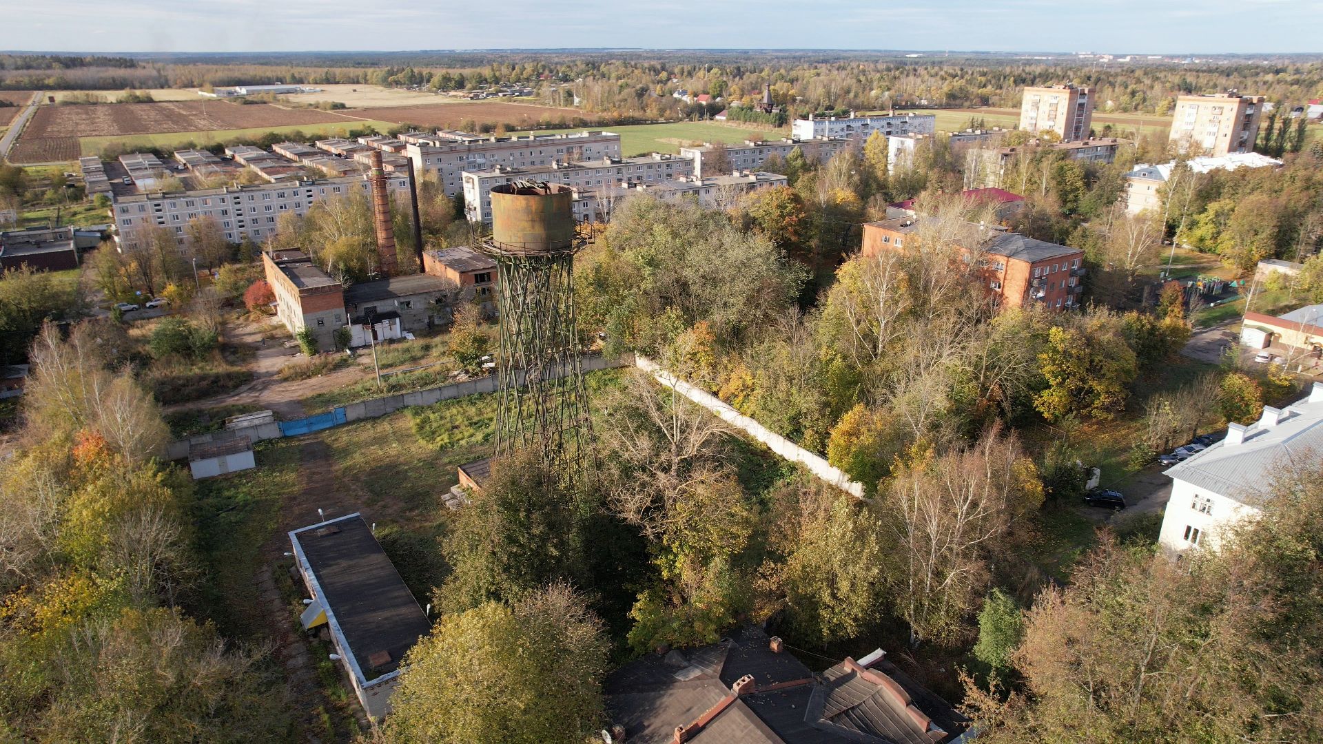 видео с коптера, лобня, история, города,