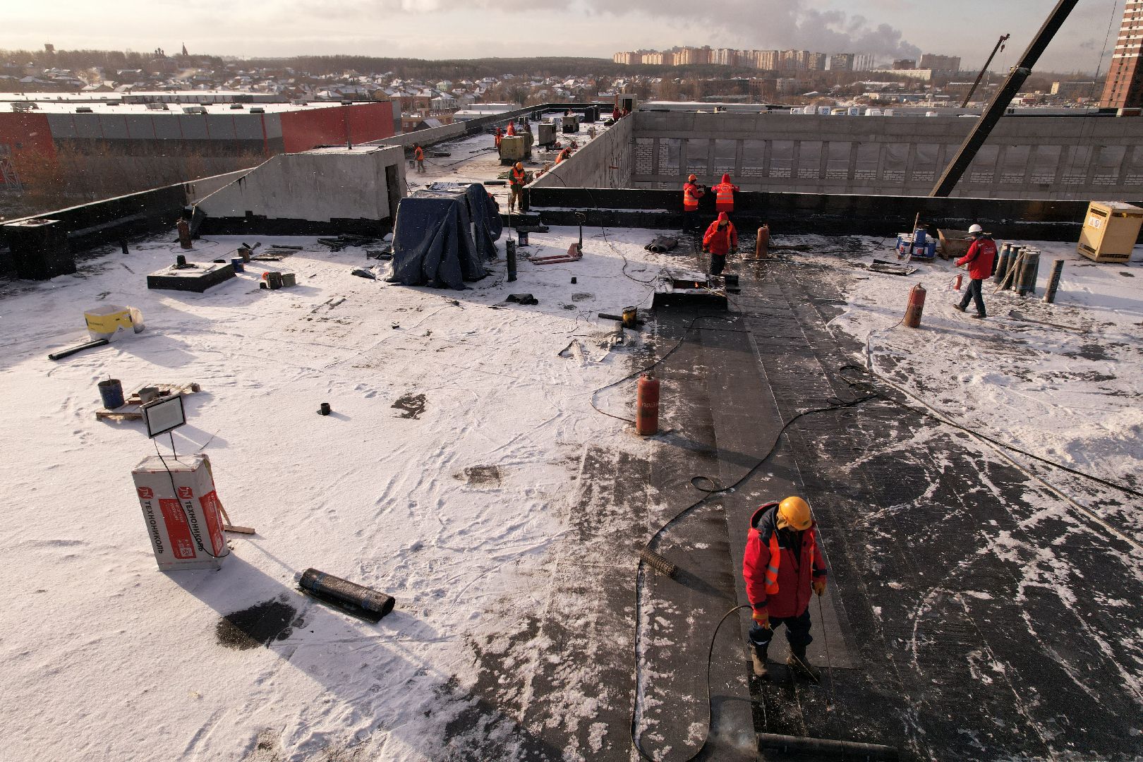 видео с коптера, котельники, школа,