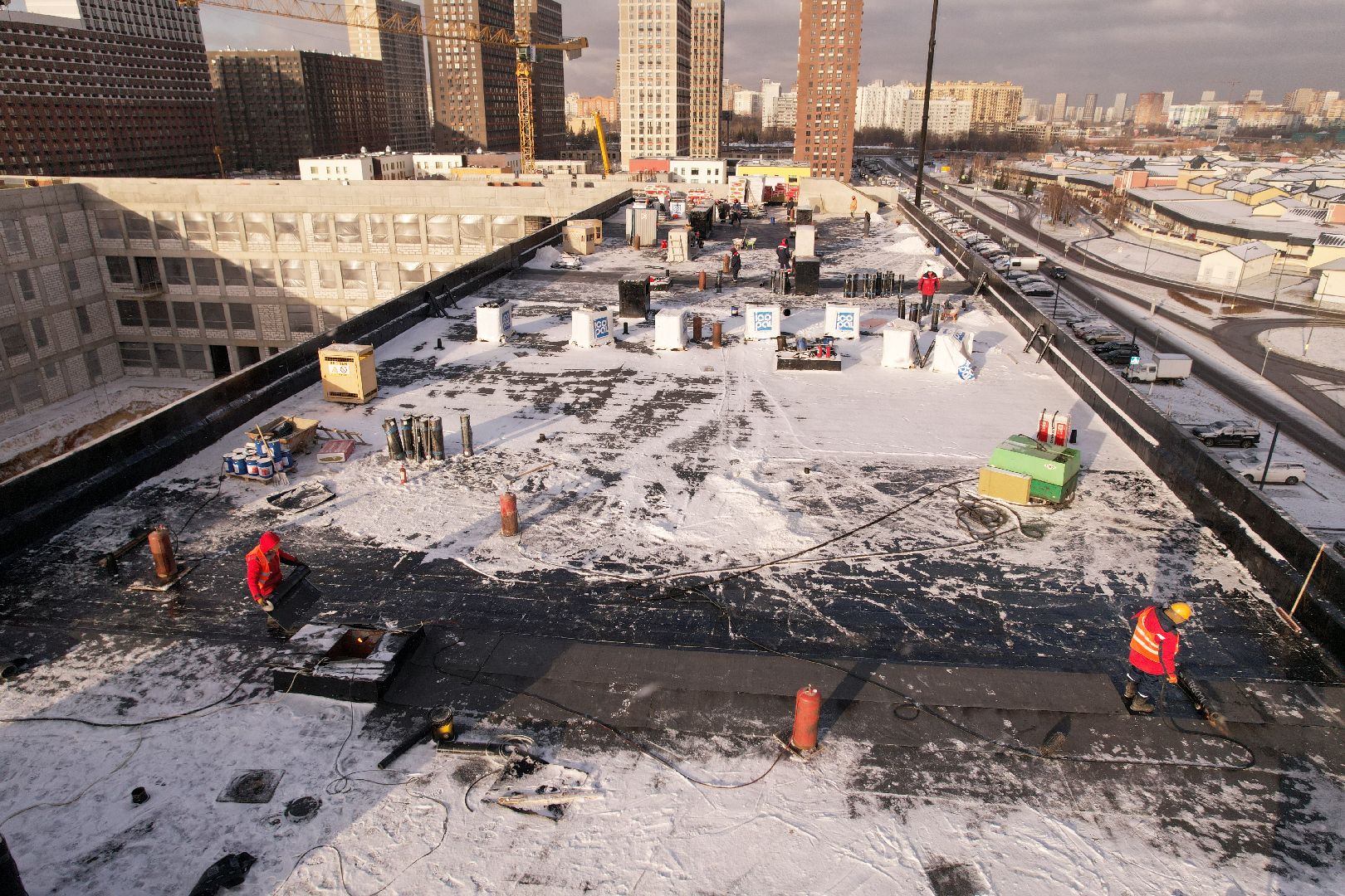 видео с коптера, котельники, школа,