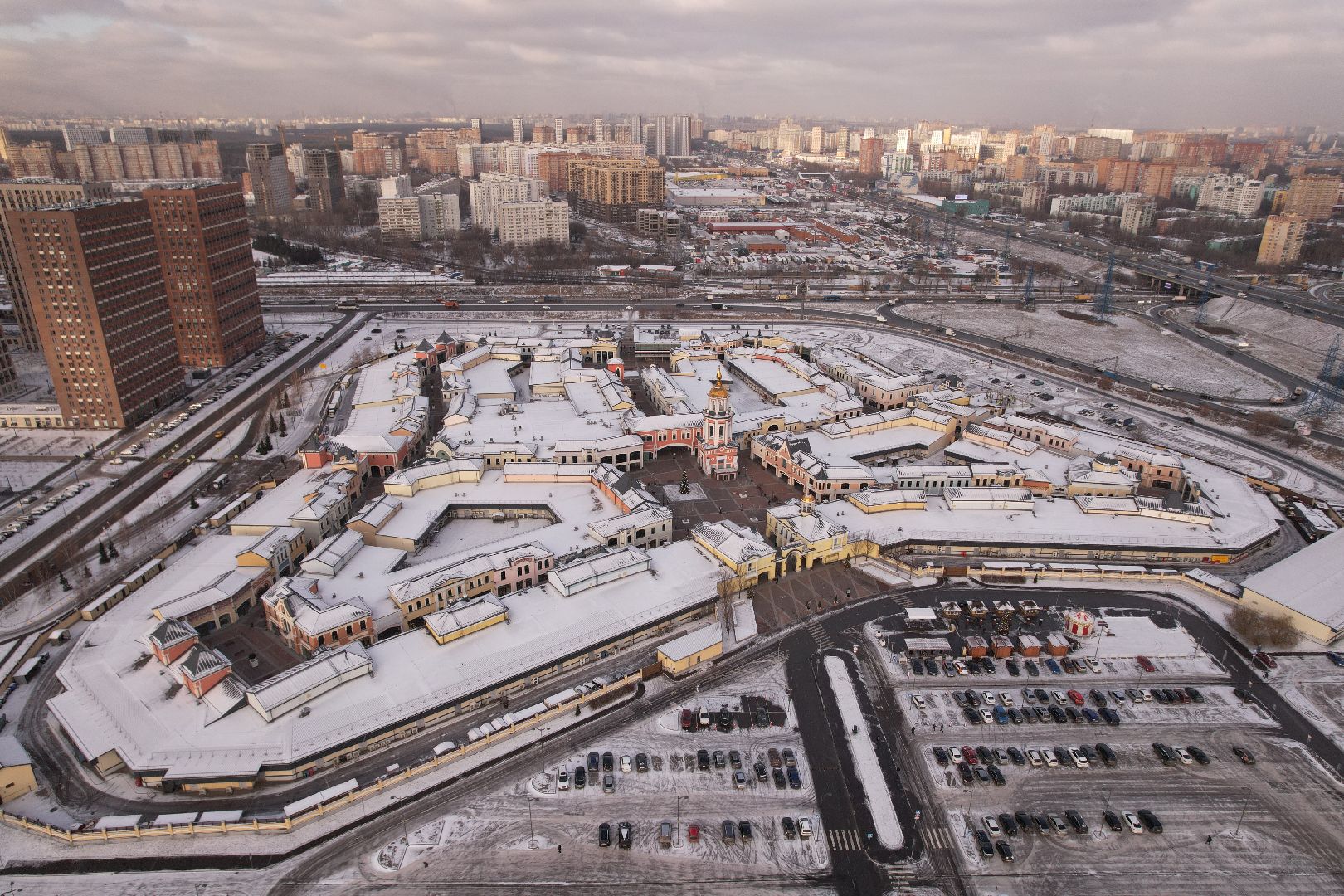 видео с коптера, котельники, школа,