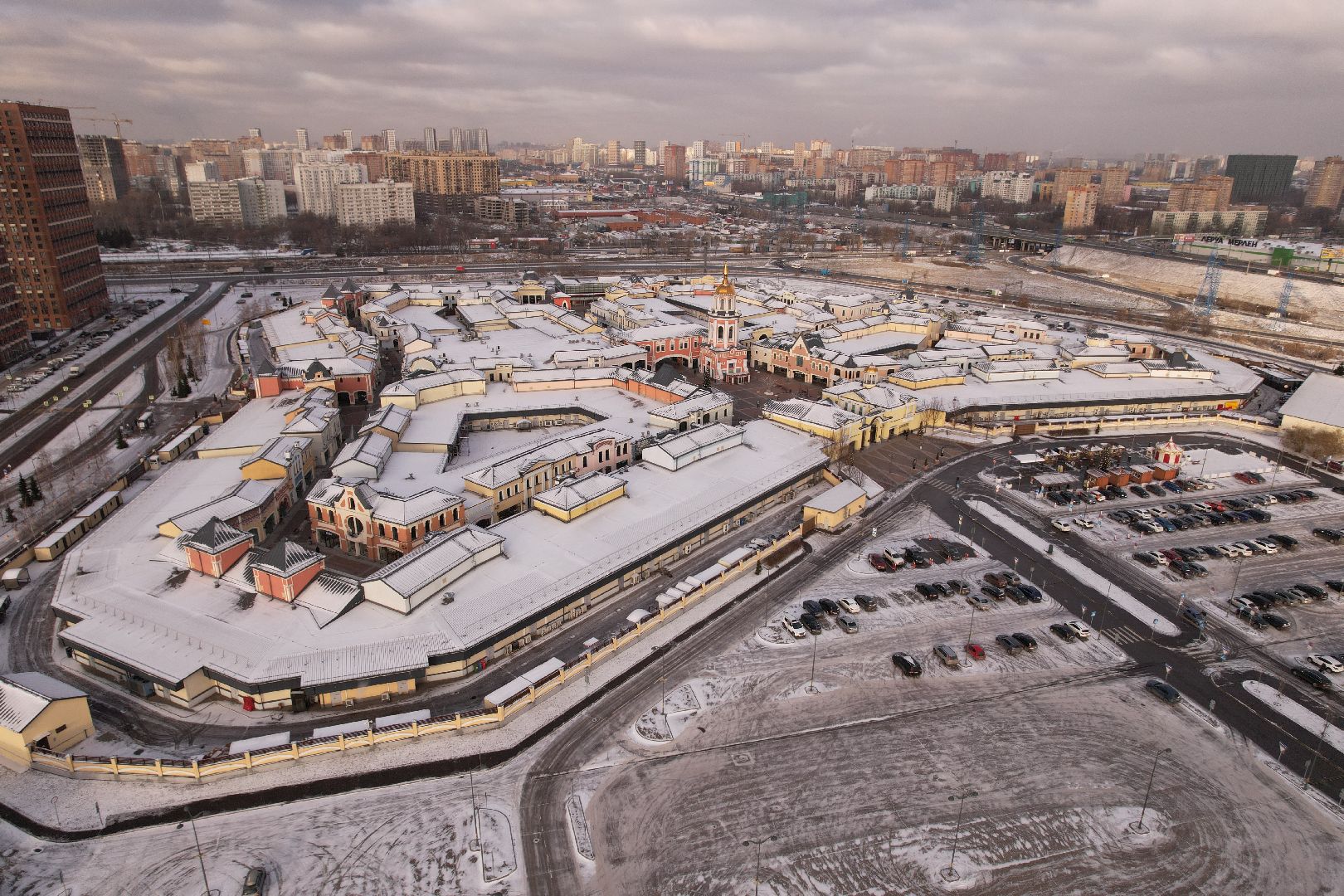 видео с коптера, котельники, школа,