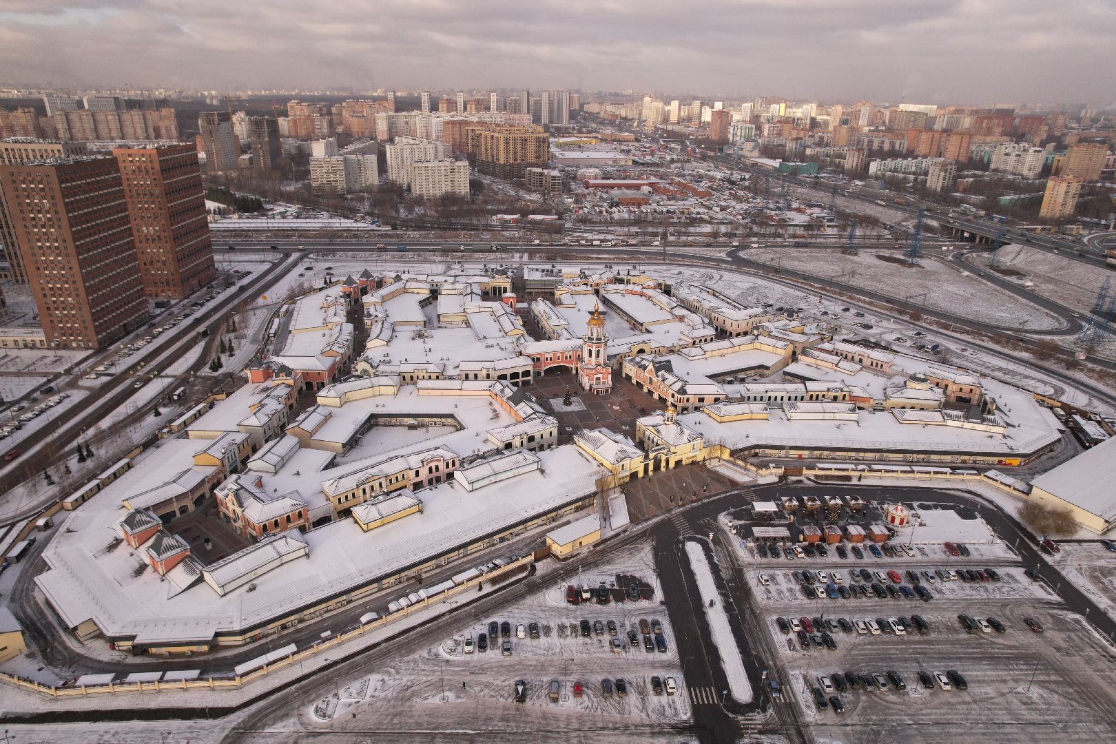 видео с коптера, котельники, школа,