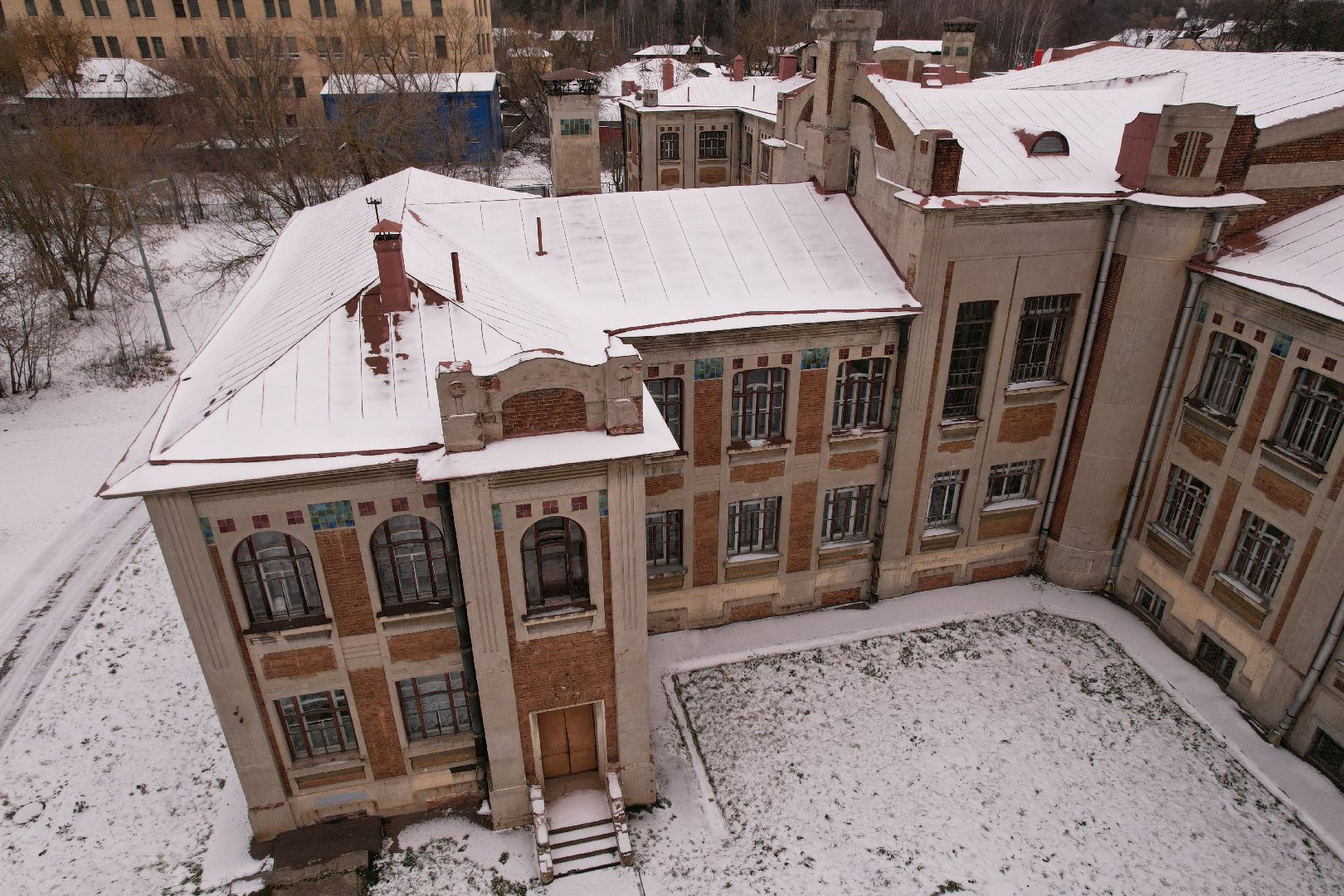 видео с коптера, школа, фильм,