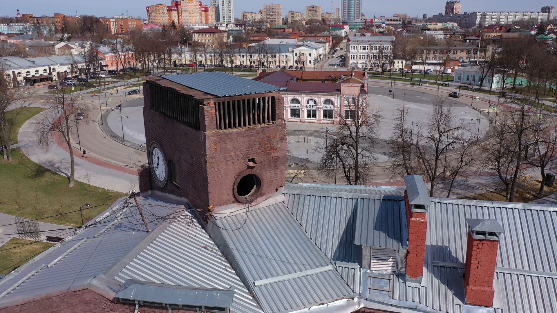 видео с коптера, серпухов, архитектура, города,