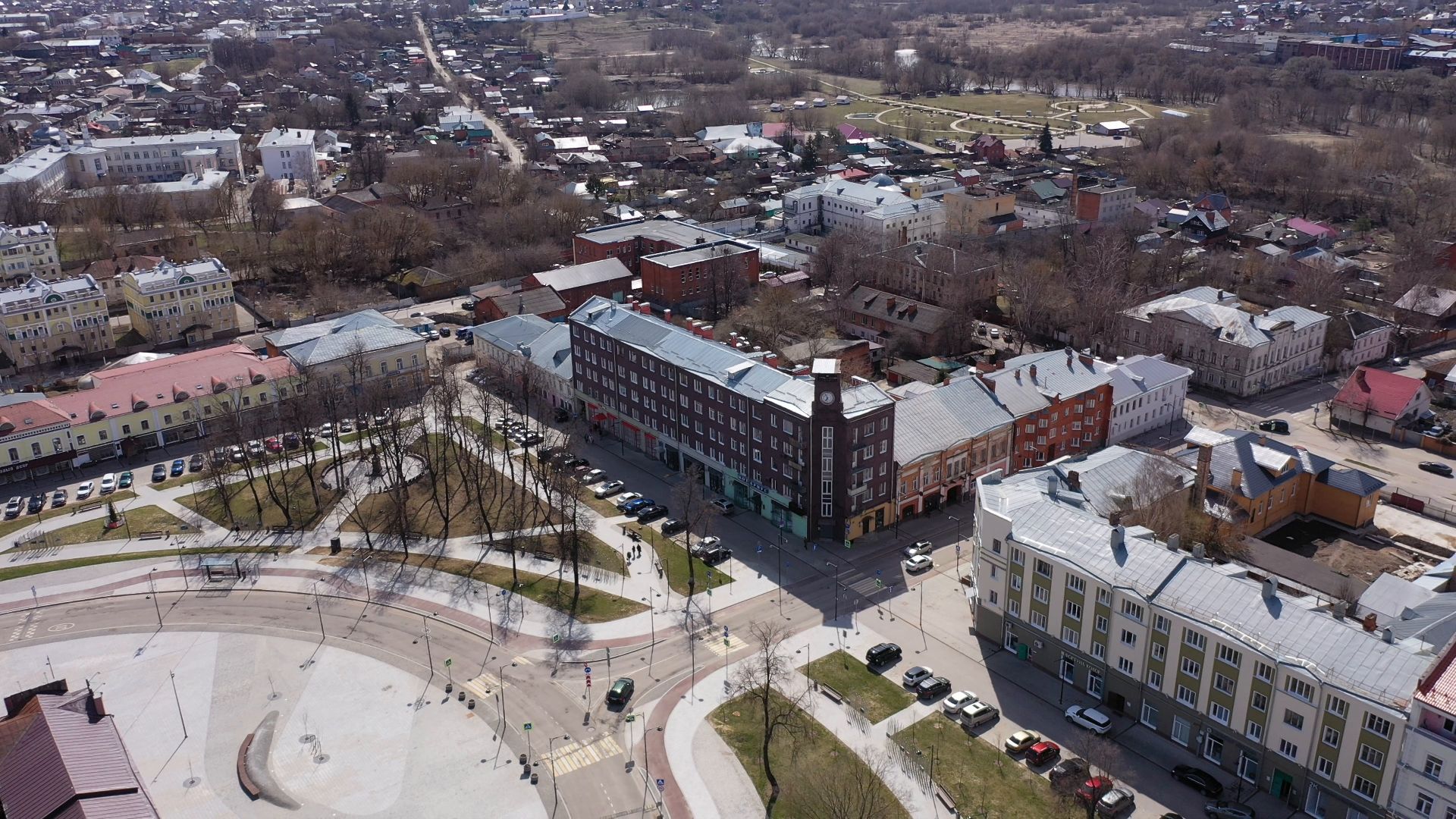 видео с коптера, серпухов, архитектура, города,