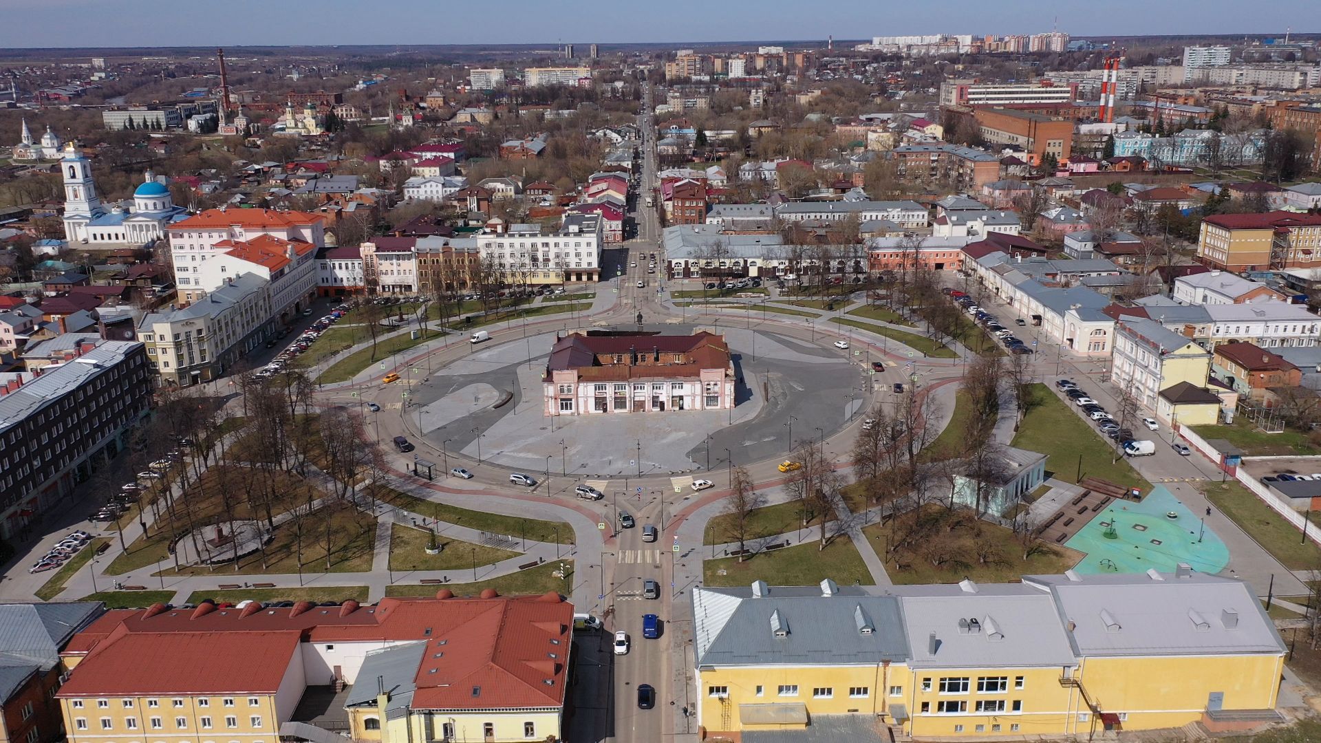 видео с коптера, серпухов, архитектура, города,