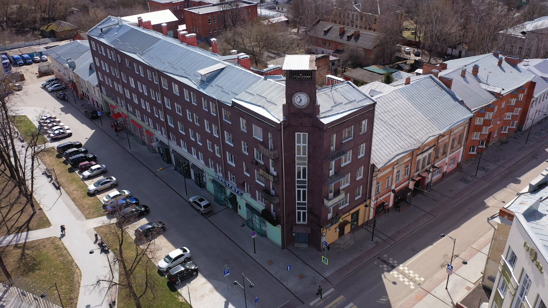 видео с коптера, серпухов, архитектура, города,