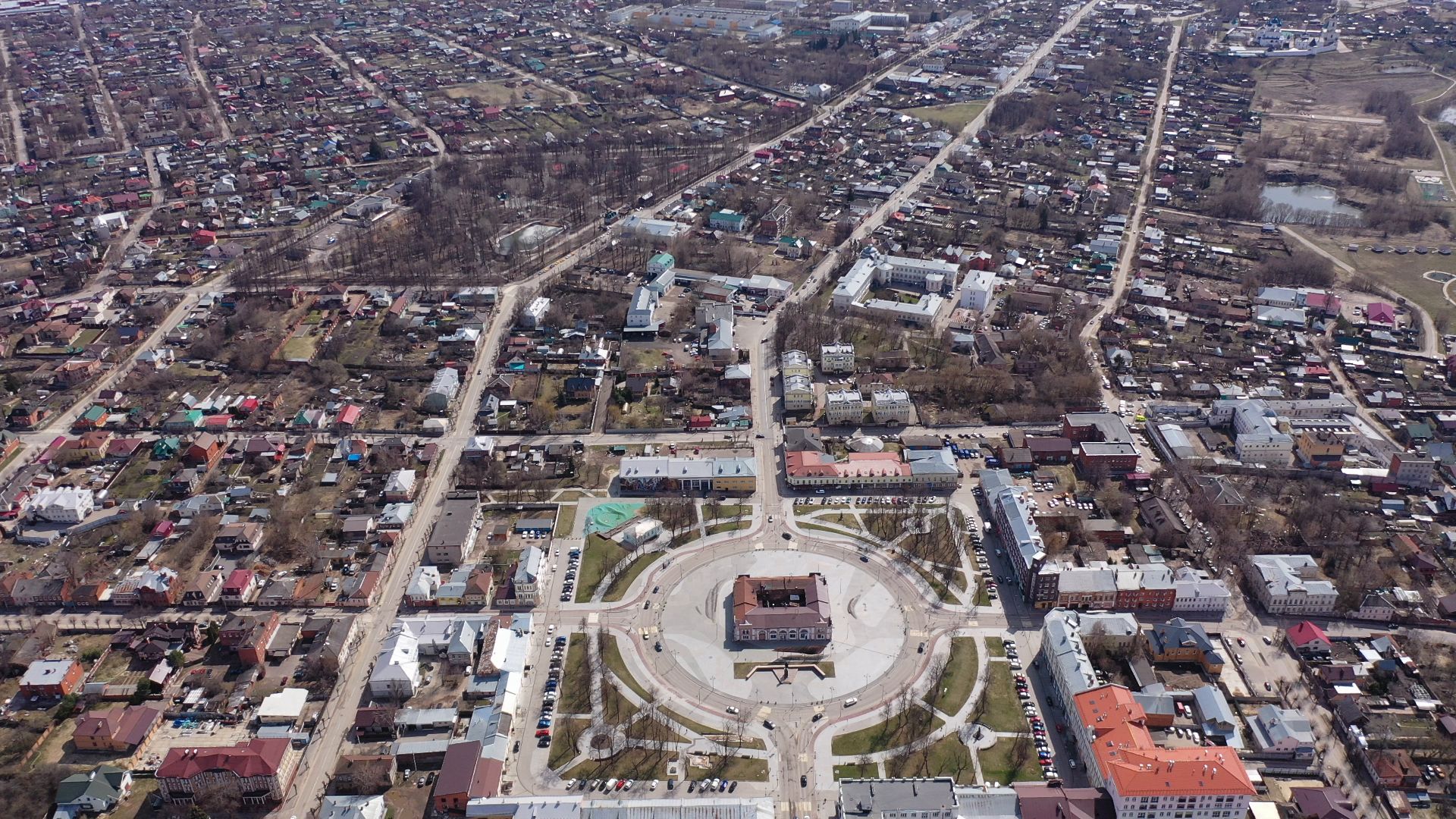 видео с коптера, серпухов, архитектура, города,