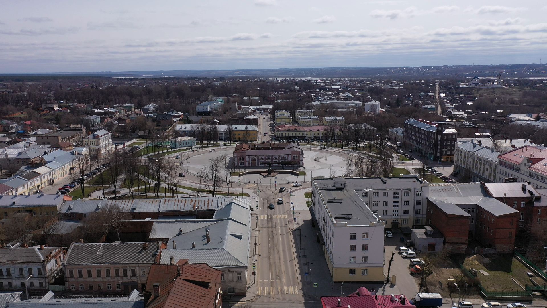 видео с коптера, серпухов, архитектура, города,