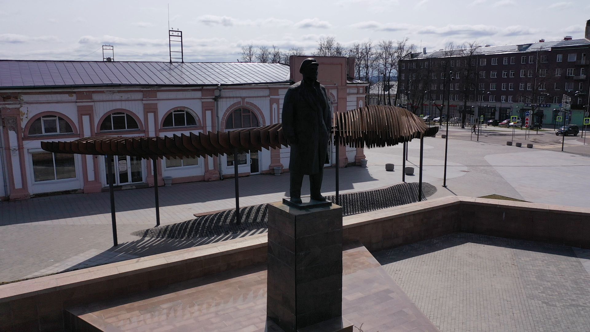 видео с коптера, серпухов, архитектура, города,