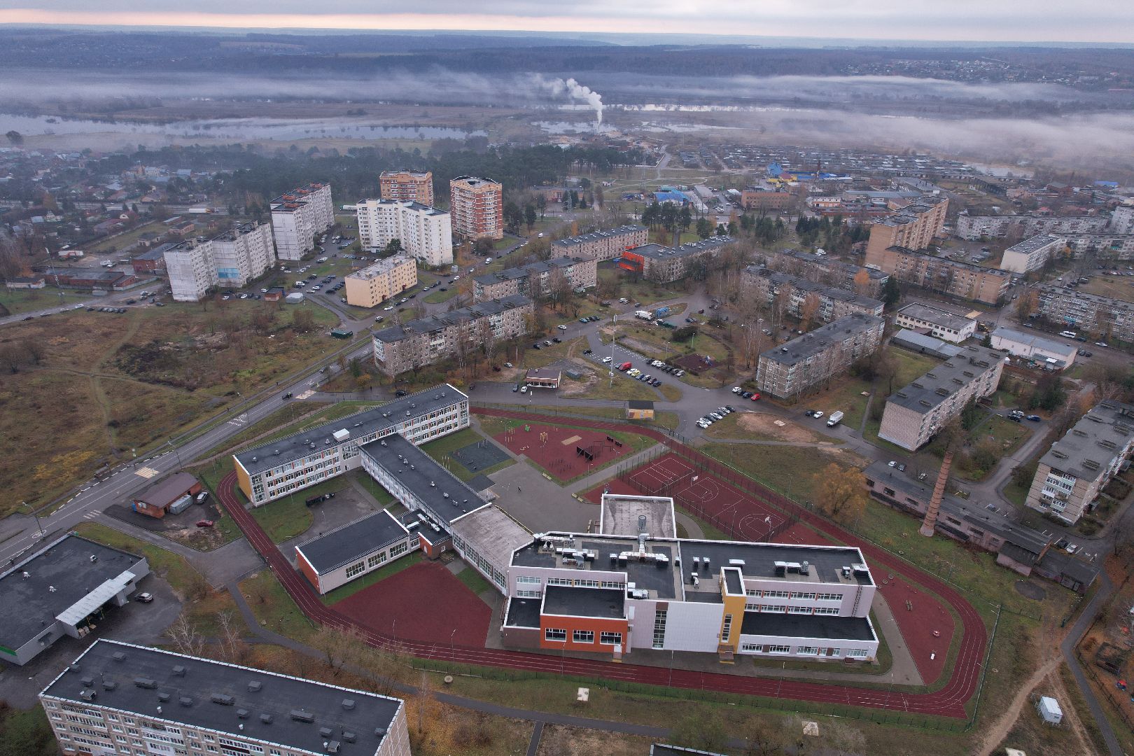 видео с коптера, озеры, образование, строительство,