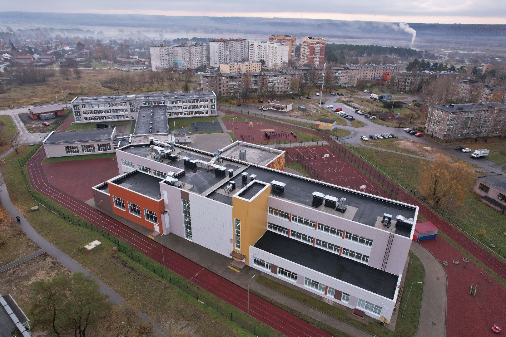 видео с коптера, озеры, образование, строительство,