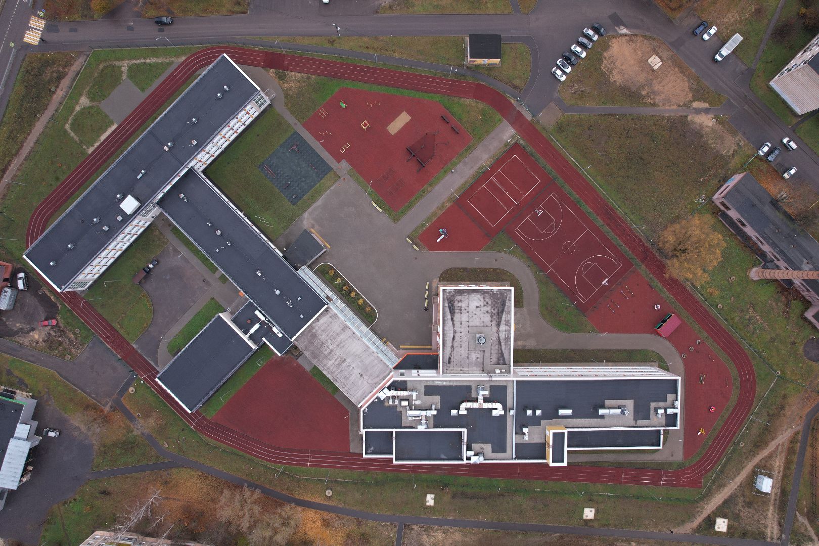 видео с коптера, озеры, образование, строительство,