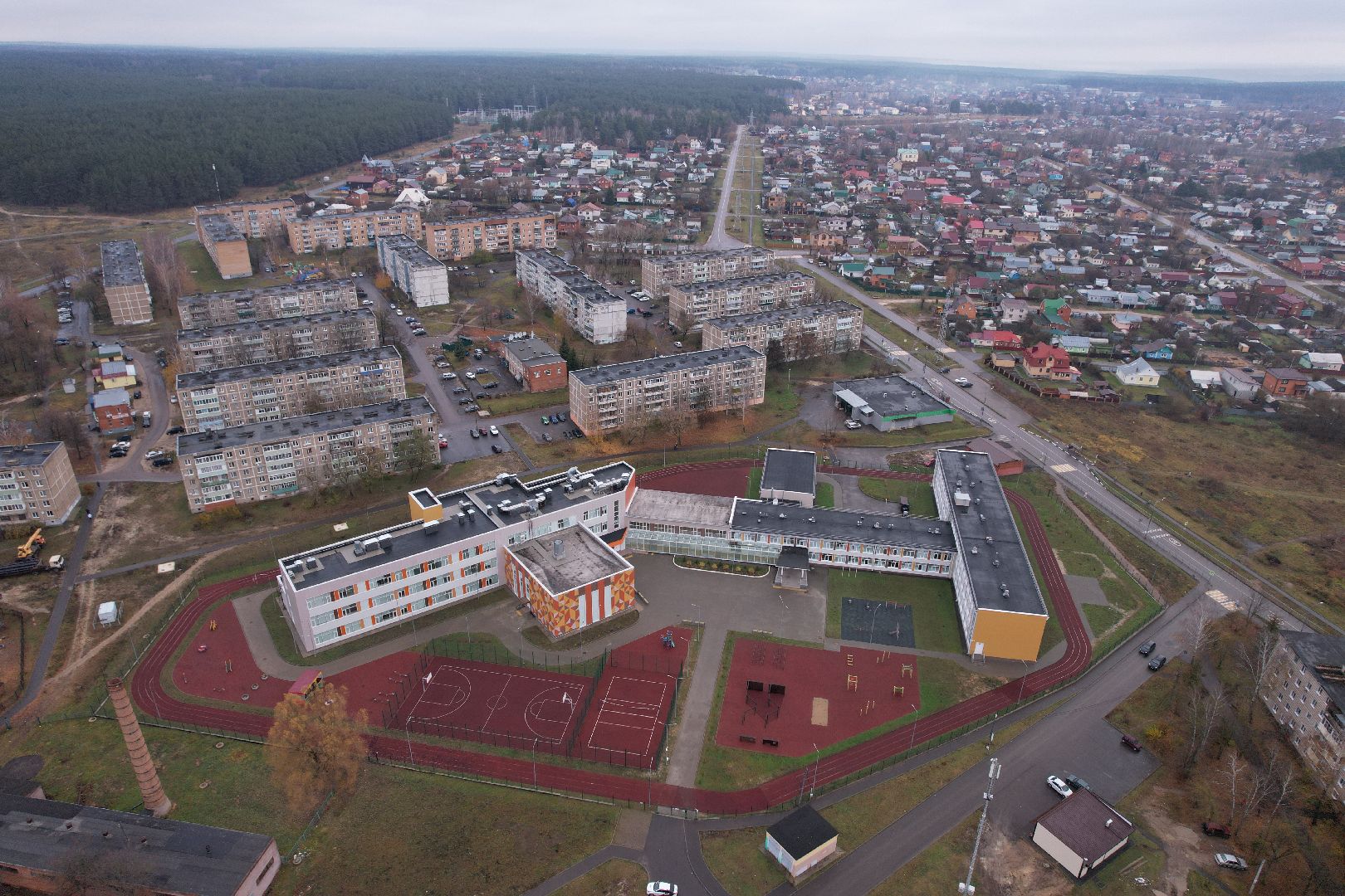 видео с коптера, озеры, образование, строительство,