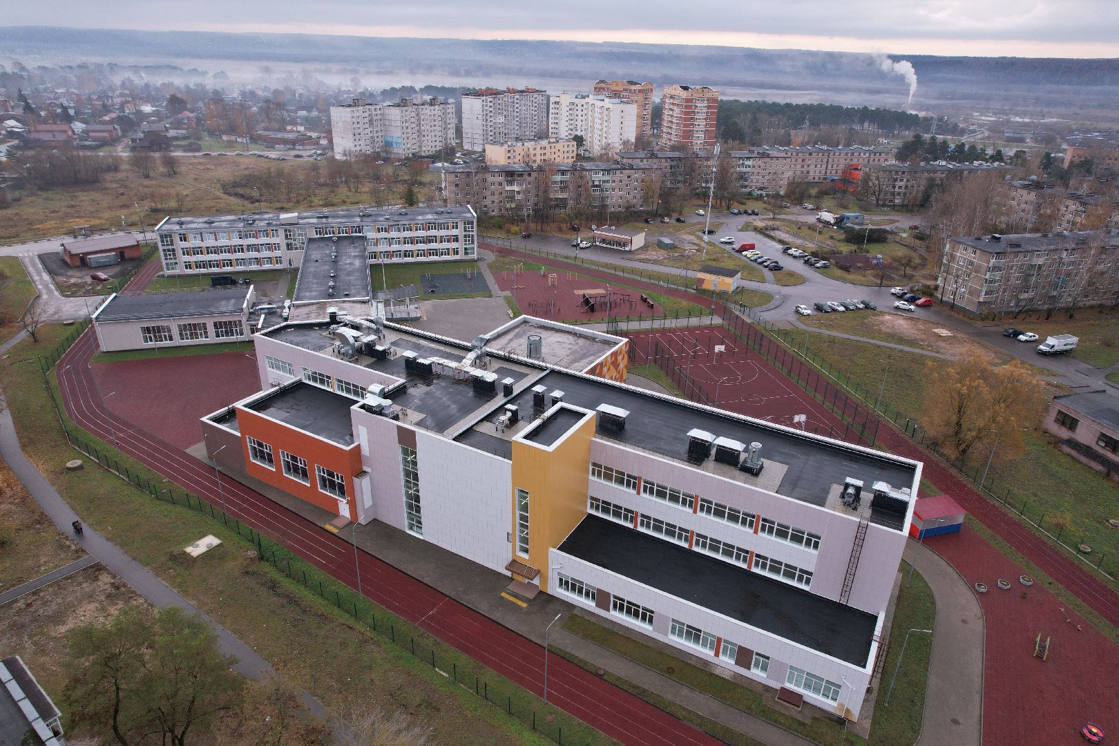 видео с коптера, озеры, образование, строительство,