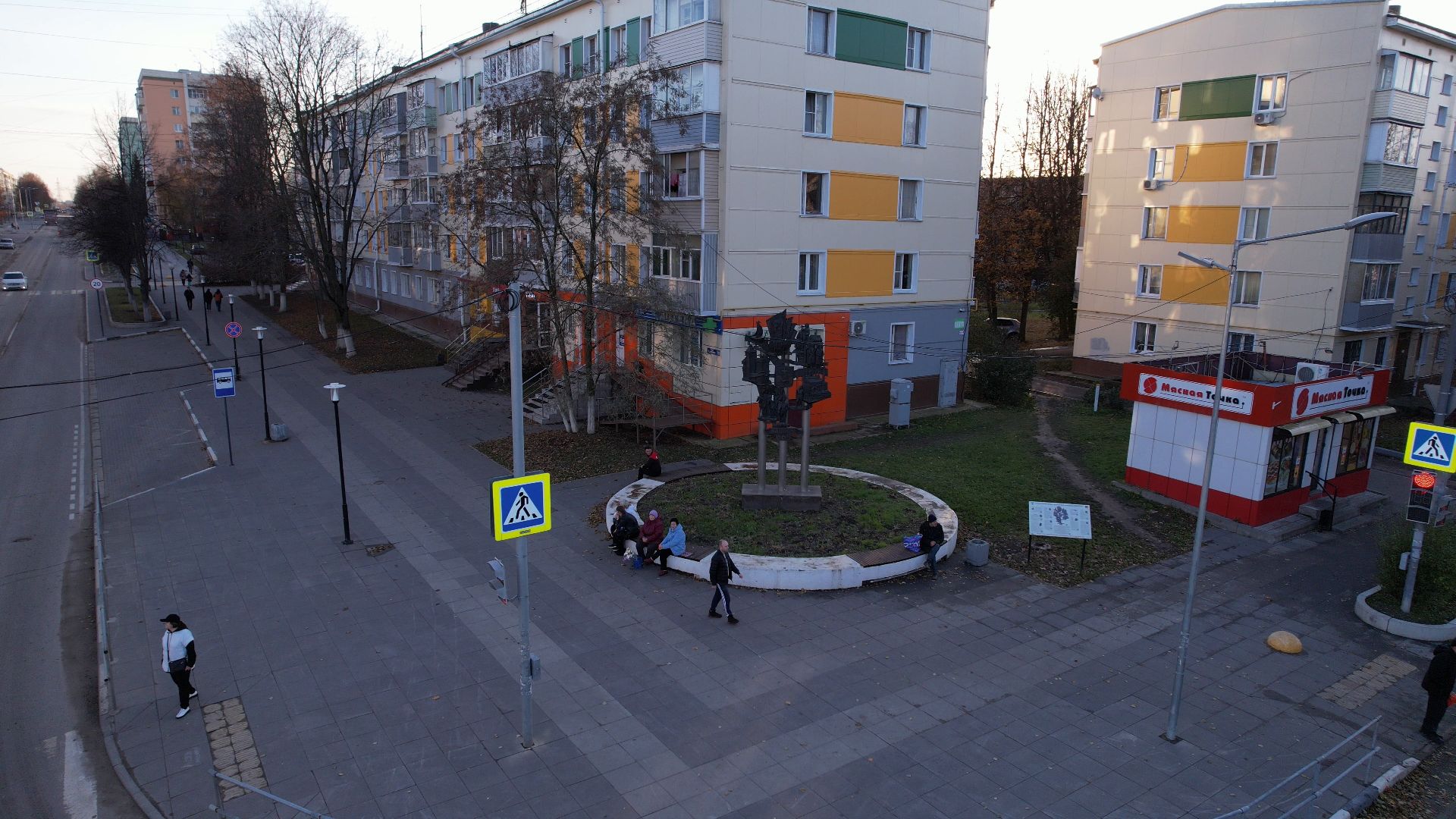 видео с коптера, кашира, благоустройство,