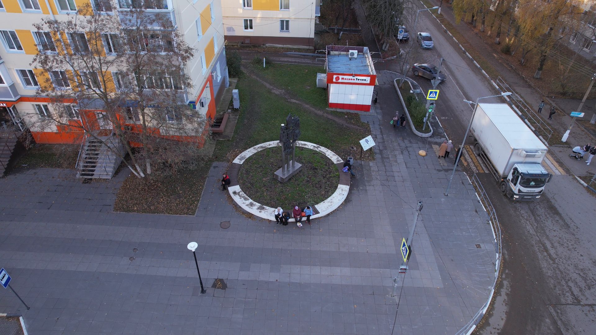 видео с коптера, кашира, благоустройство,