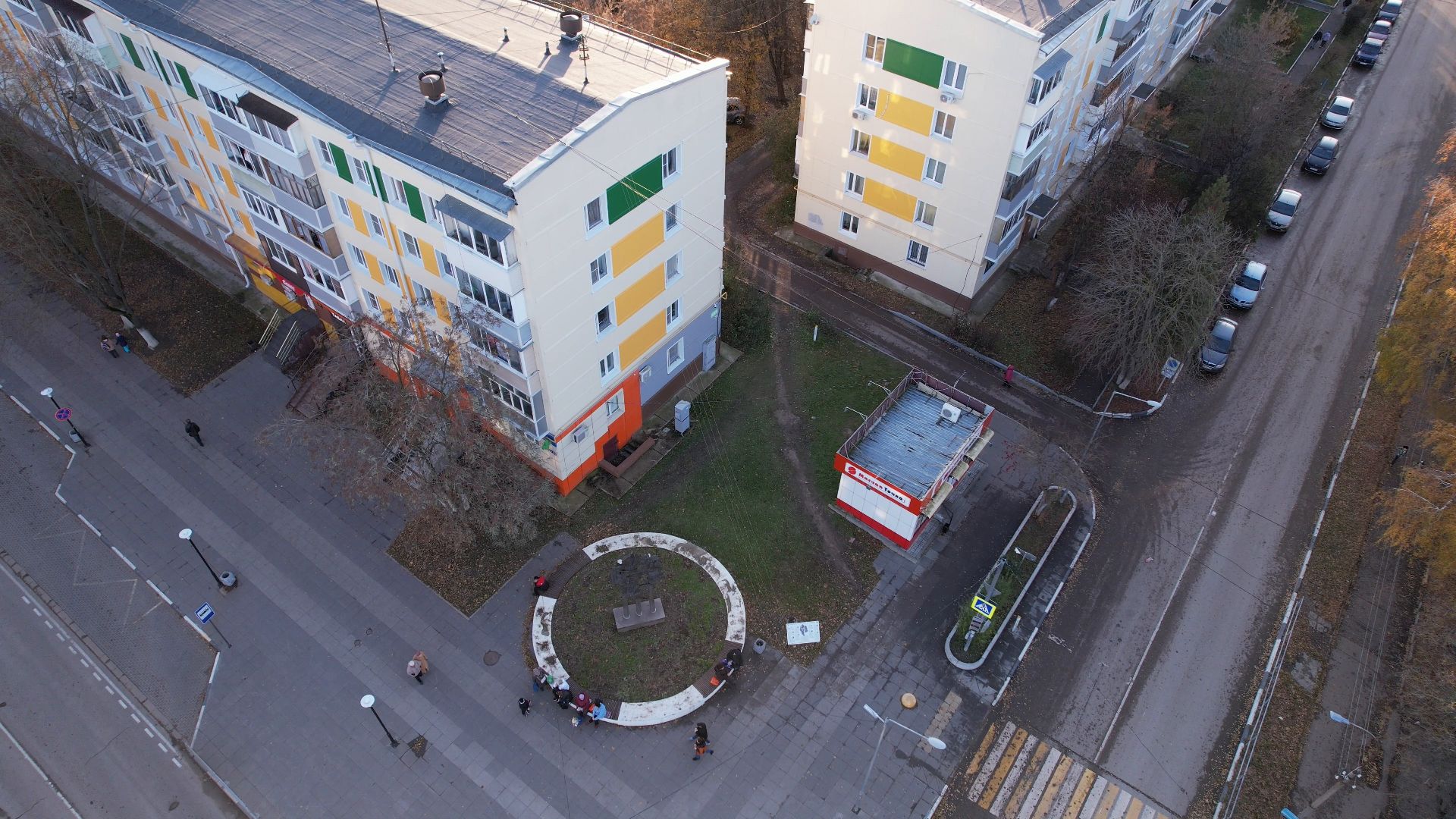 видео с коптера, кашира, благоустройство,