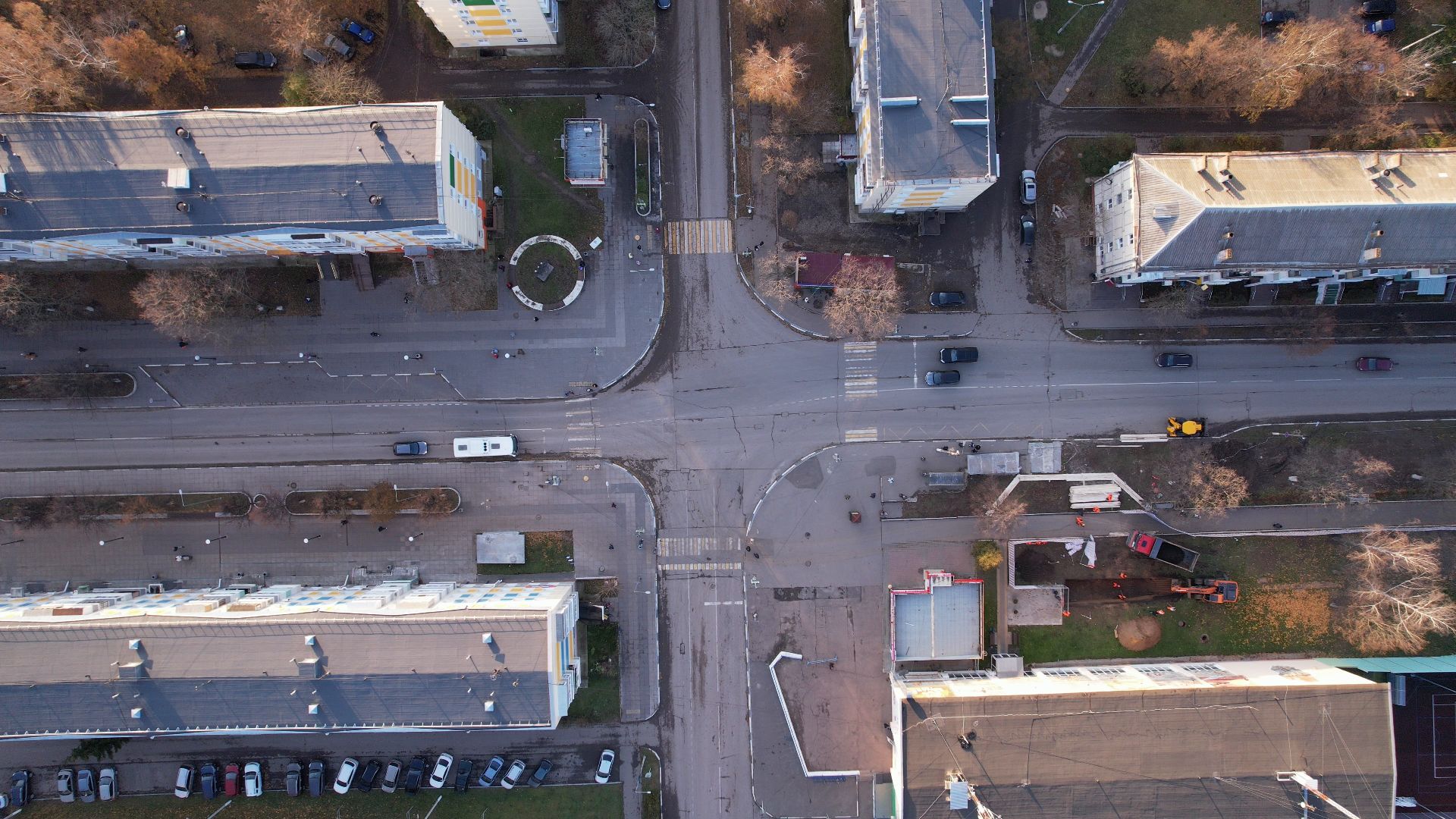 видео с коптера, кашира, благоустройство,