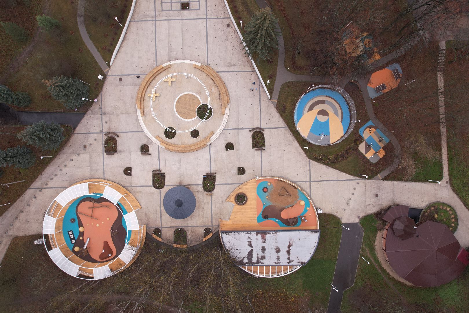 видео с коптера, благоустройство, пущино,