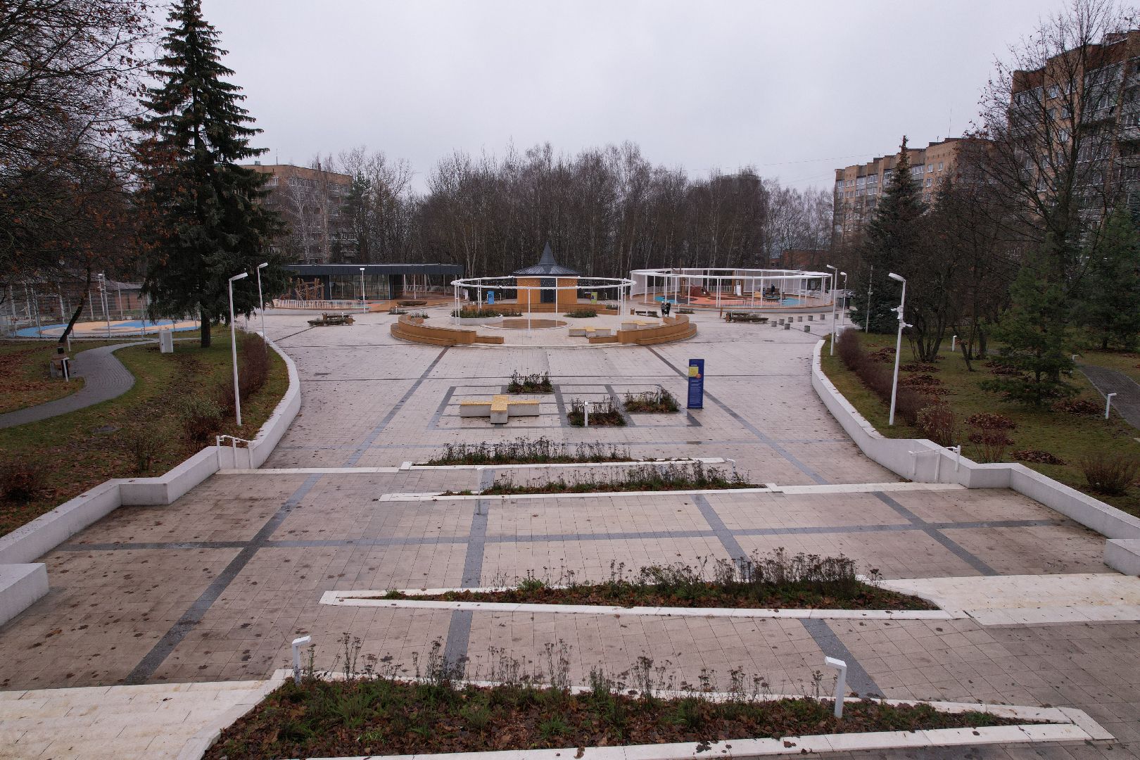 видео с коптера, благоустройство, пущино,