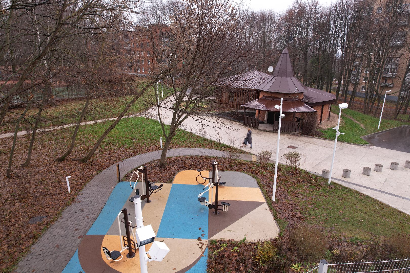 видео с коптера, благоустройство, пущино,